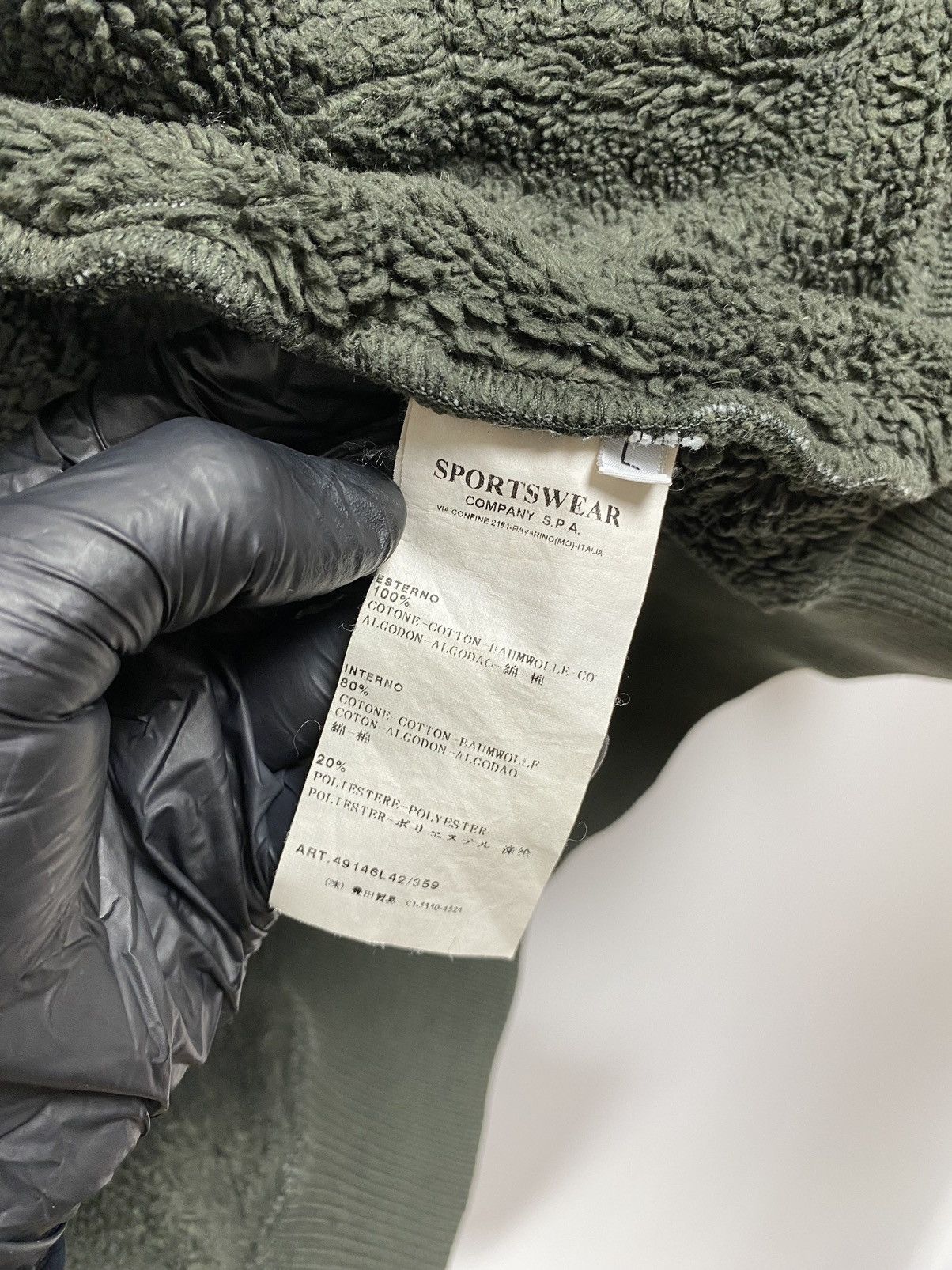 Stone Island Vintage Stone Island Denims Zip Sherpa Jacket Size US L / EU 52-54 / 3 - 21 Thumbnail
