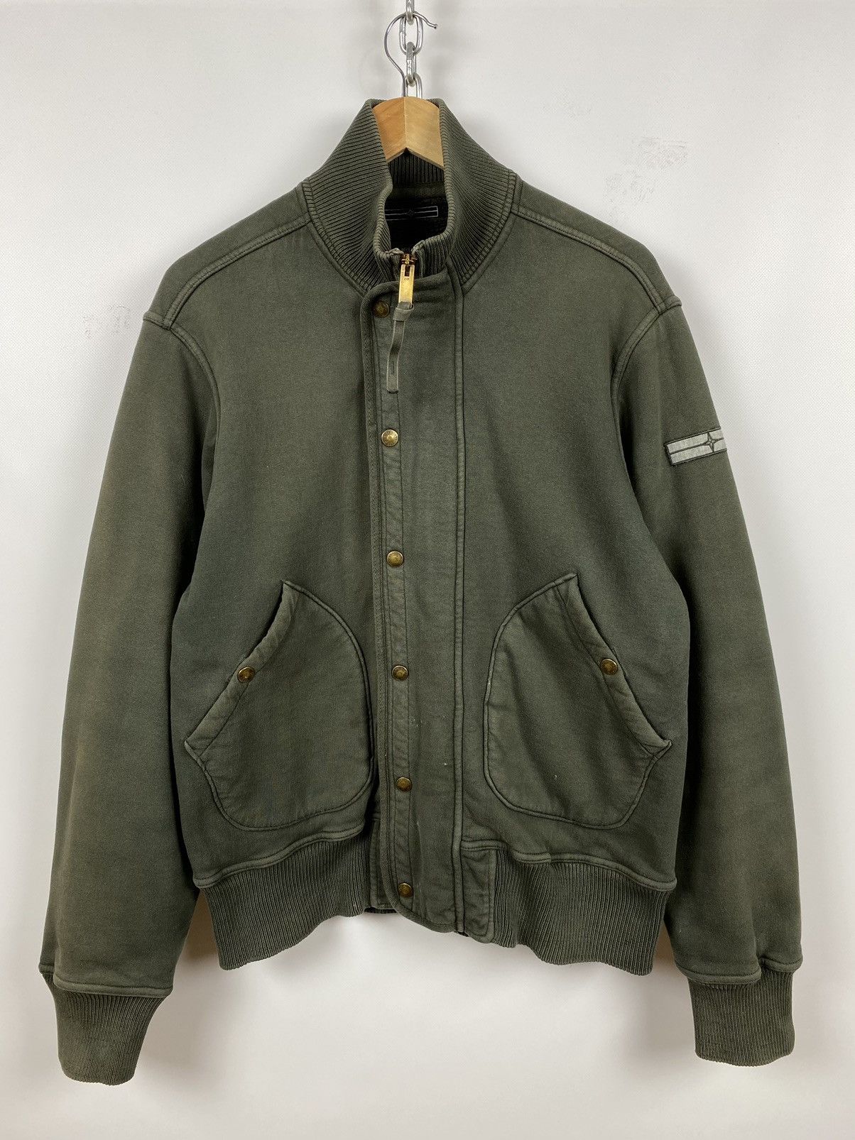 Stone Island Vintage Stone Island Denims Zip Sherpa Jacket Size US L / EU 52-54 / 3 - 4 Thumbnail