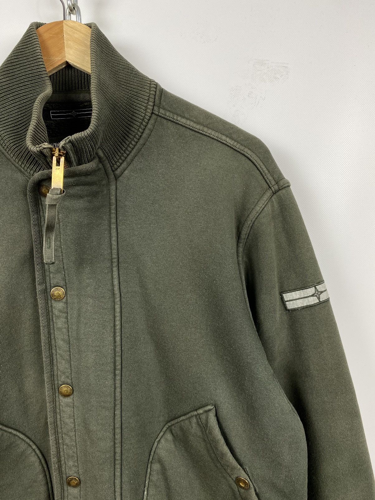 Stone Island Vintage Stone Island Denims Zip Sherpa Jacket Size US L / EU 52-54 / 3 - 10 Thumbnail
