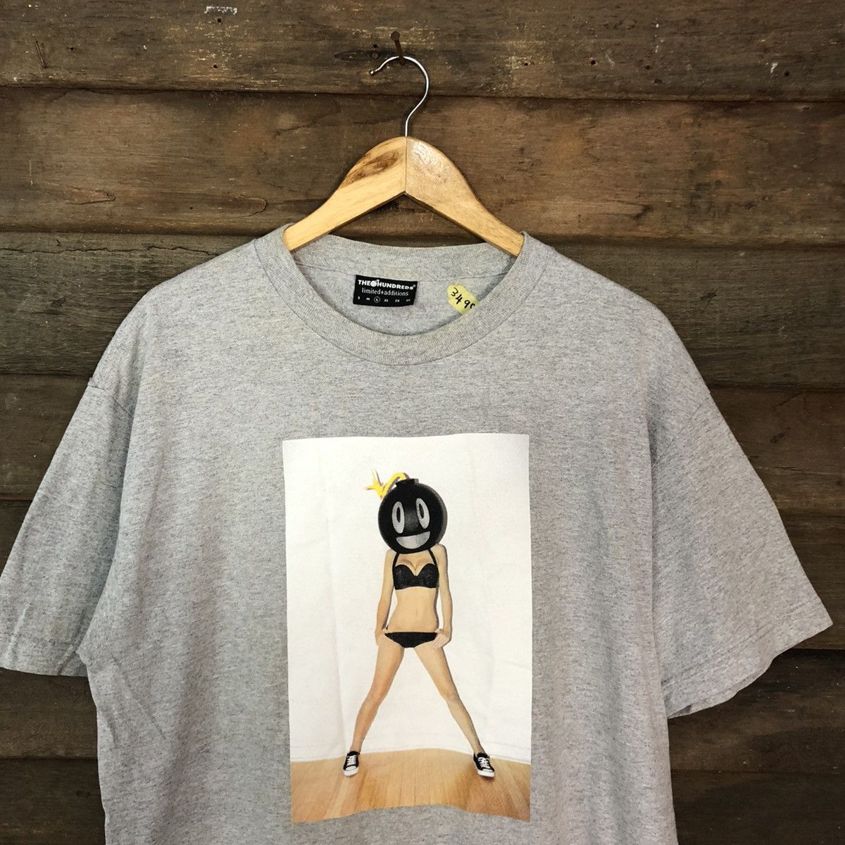 The Hundreds The Hundreds X Visual by van styles Grey Short Tshirt #3499 Size US L / EU 52-54 / 3 - 7 Thumbnail