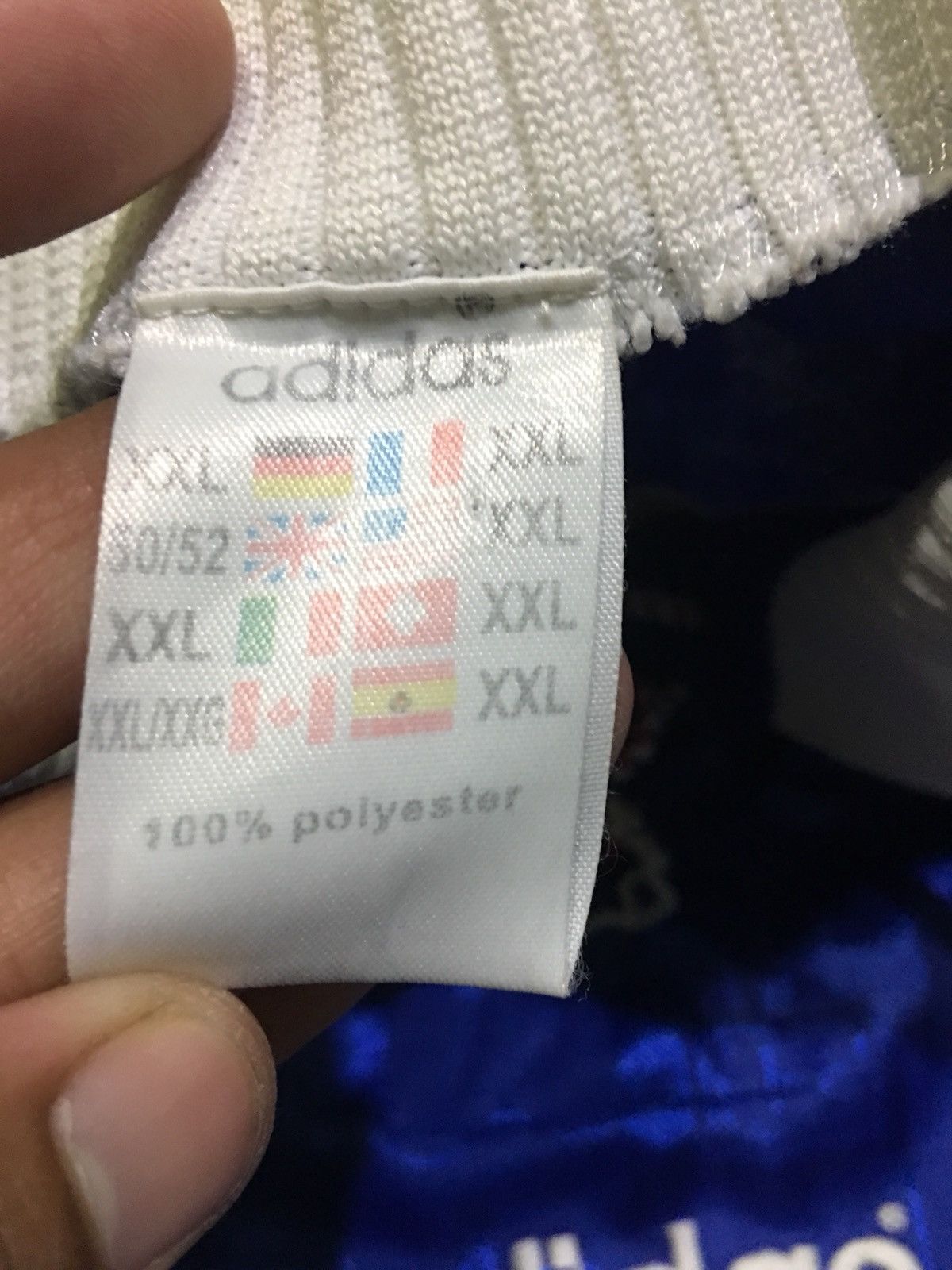Vintage Vintage 1996 Adidas France jersey football trikot Size US XXL / EU 58 / 5 - 6 Thumbnail