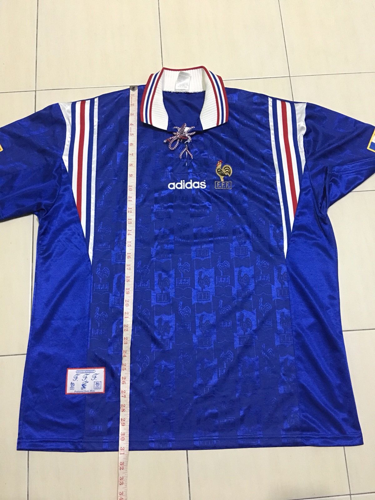 Vintage 1996 Adidas France jersey football trikot