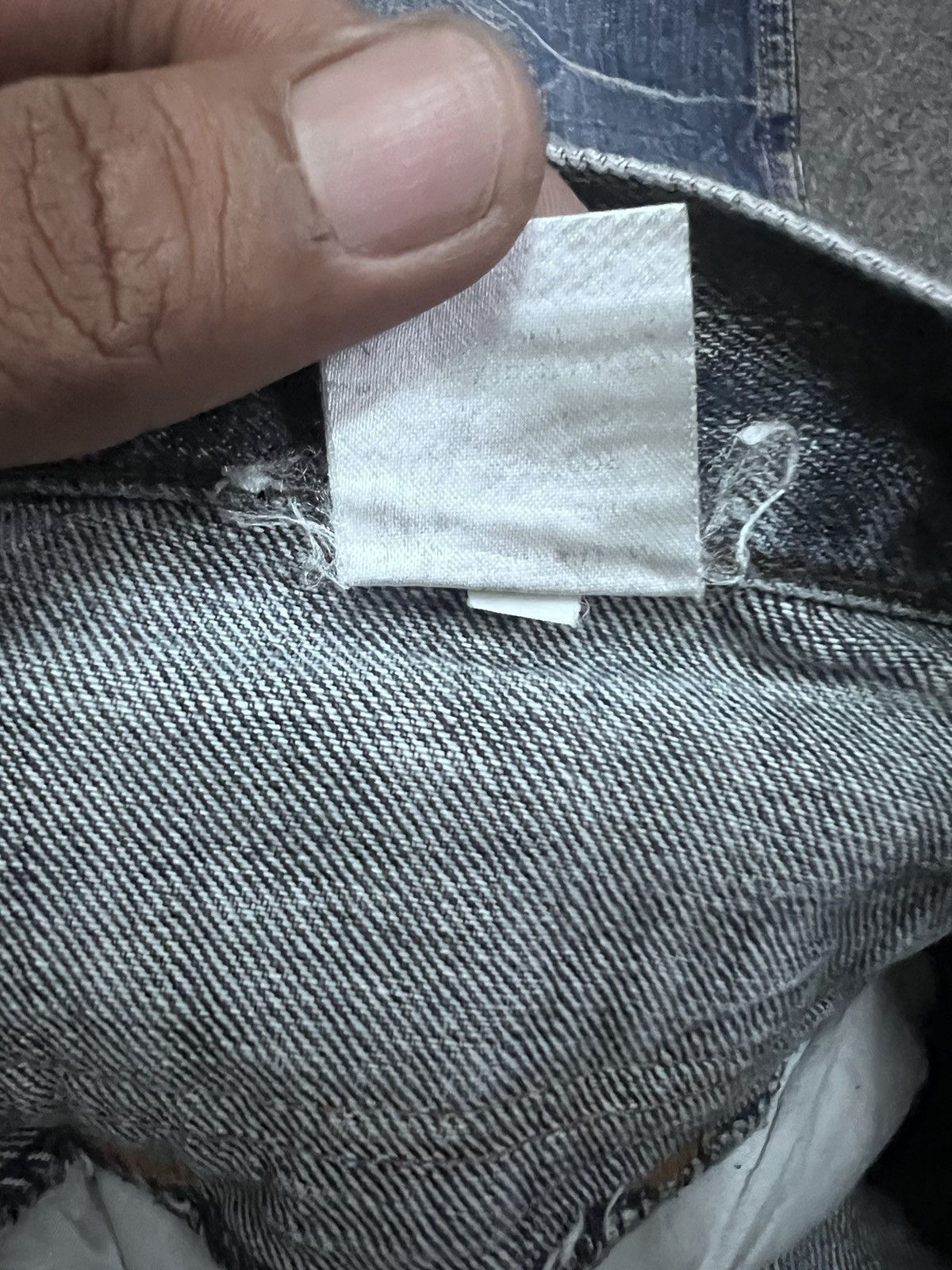 Japanese Brand THRASHED DOUBLE WAIST NYLAUS DISTRESSED DENIM PANTS Size US 30 / EU 46 - 8 Thumbnail