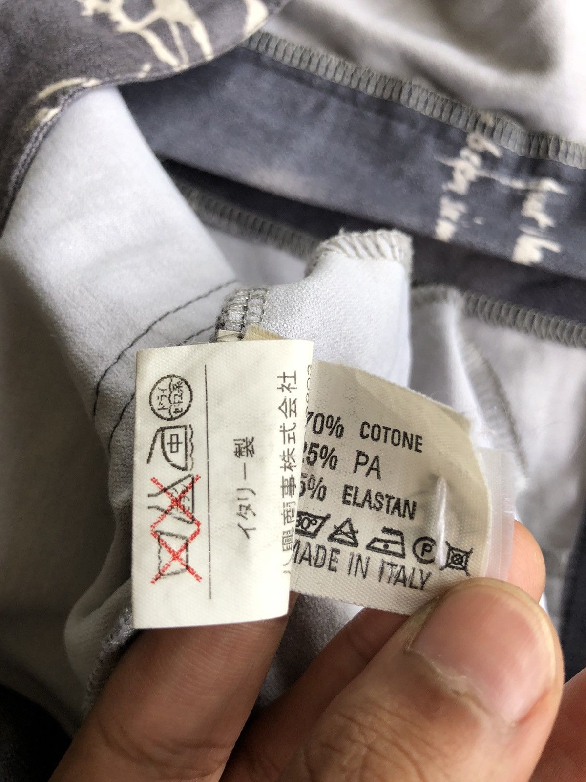 Art Comes First OG Cucù Lab 🇮🇹 Poem Art Acid Wash Stretch Pants Size US 34 / EU 50 - 7 Thumbnail