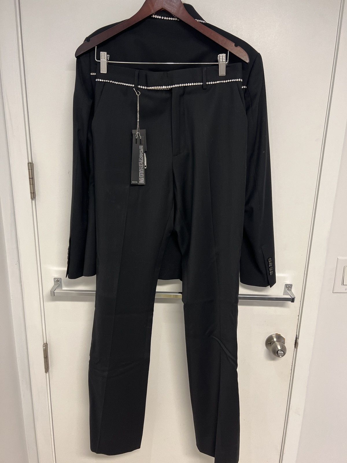 Amiri Western Crystal kick flare suit WITH PANTS! Size 48R - 12 Thumbnail
