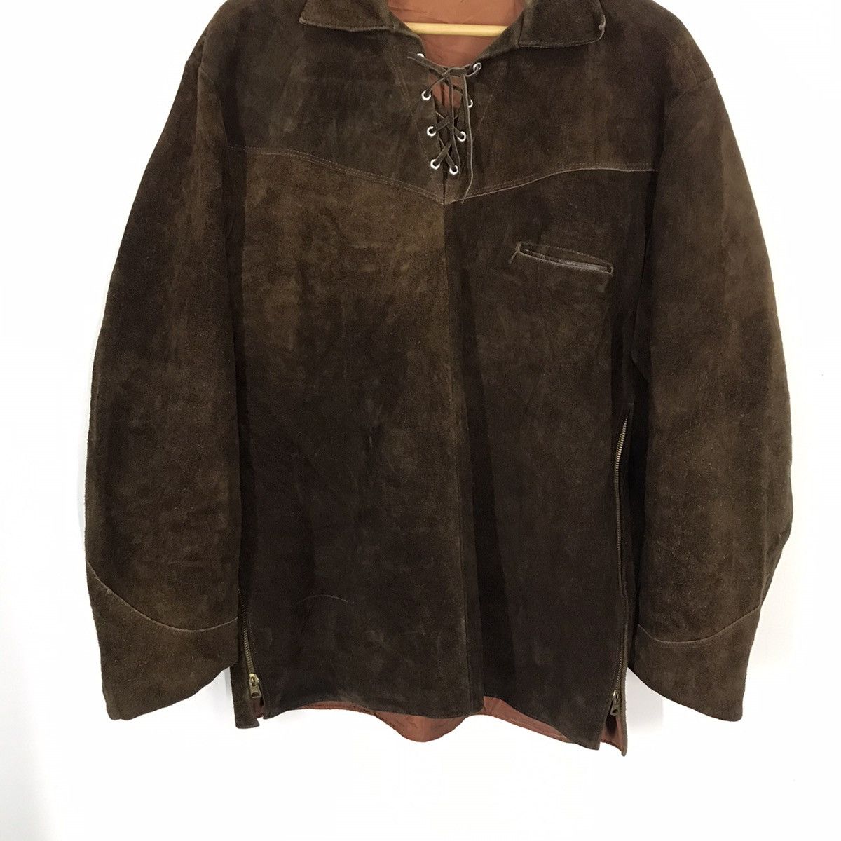 Other Vintage 80s Leather Jacket Size US L / EU 52-54 / 3 - 3 Thumbnail