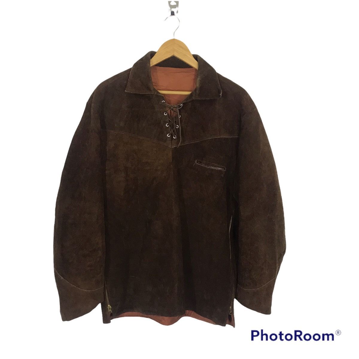 Other Vintage 80s Leather Jacket Size US L / EU 52-54 / 3 - 1 Thumbnail