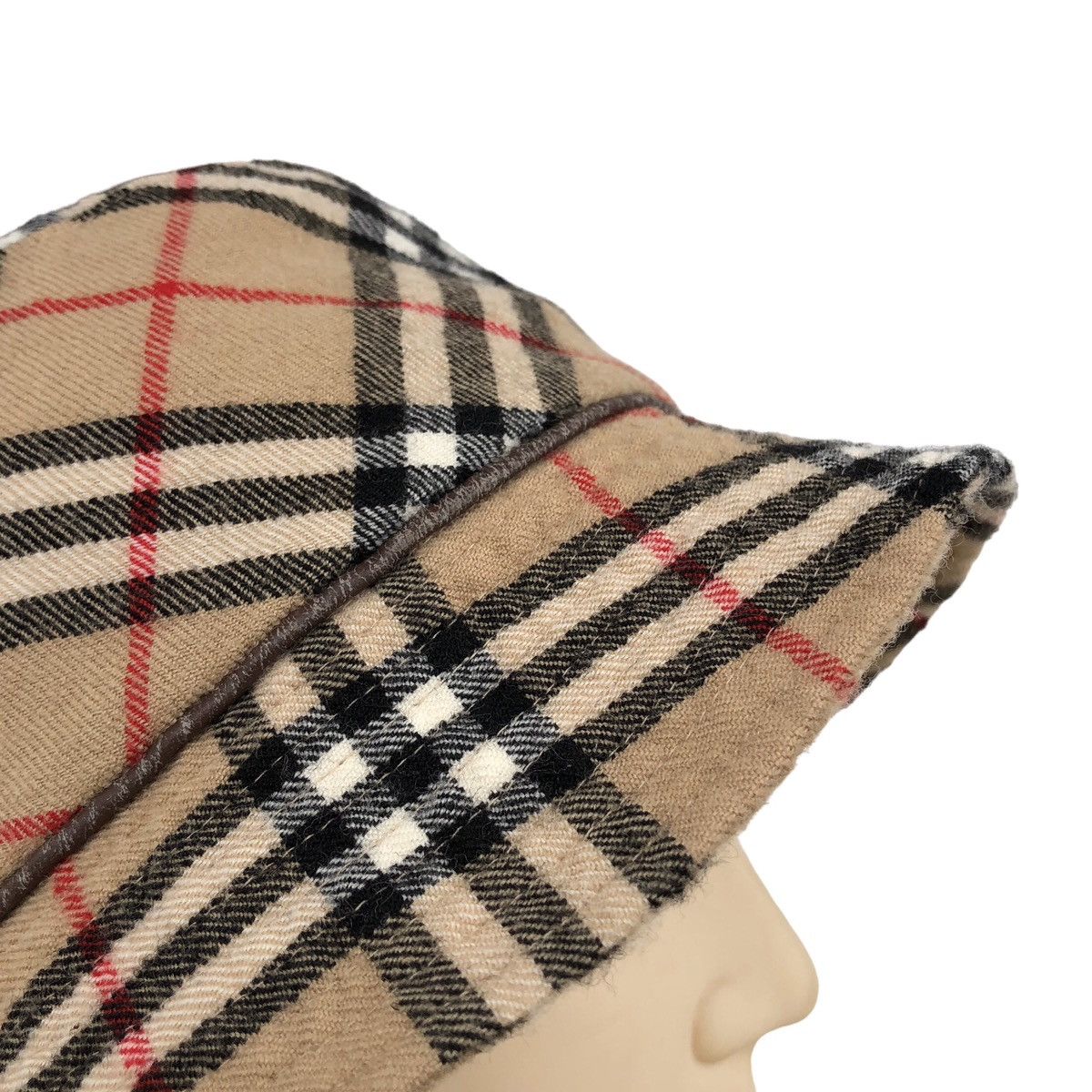 Burberry Burberry Blue Label Novacheck Cashmere Bucket Hat Size ONE SIZE - 6 Thumbnail