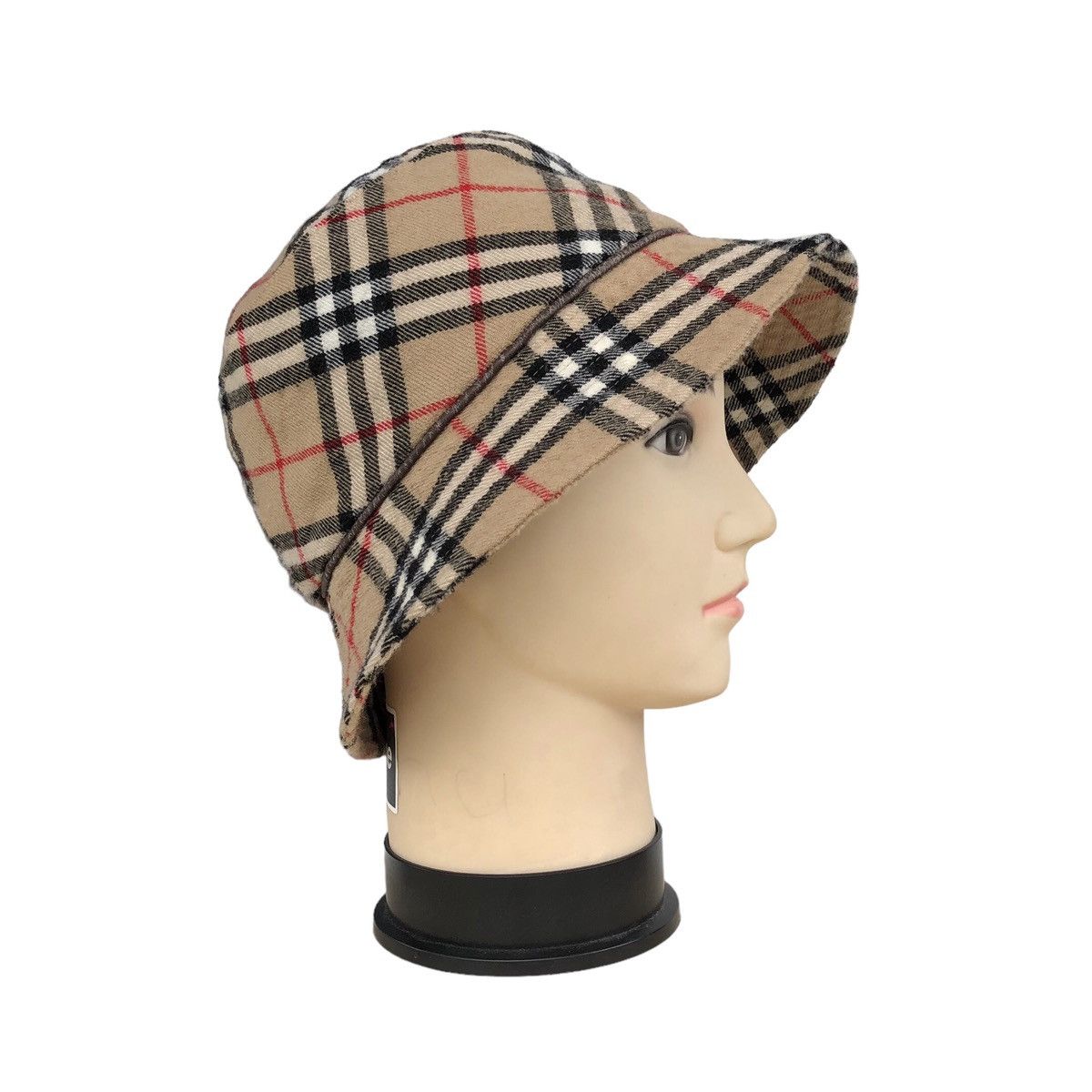 Burberry Burberry Blue Label Novacheck Cashmere Bucket Hat Size ONE SIZE - 5 Thumbnail