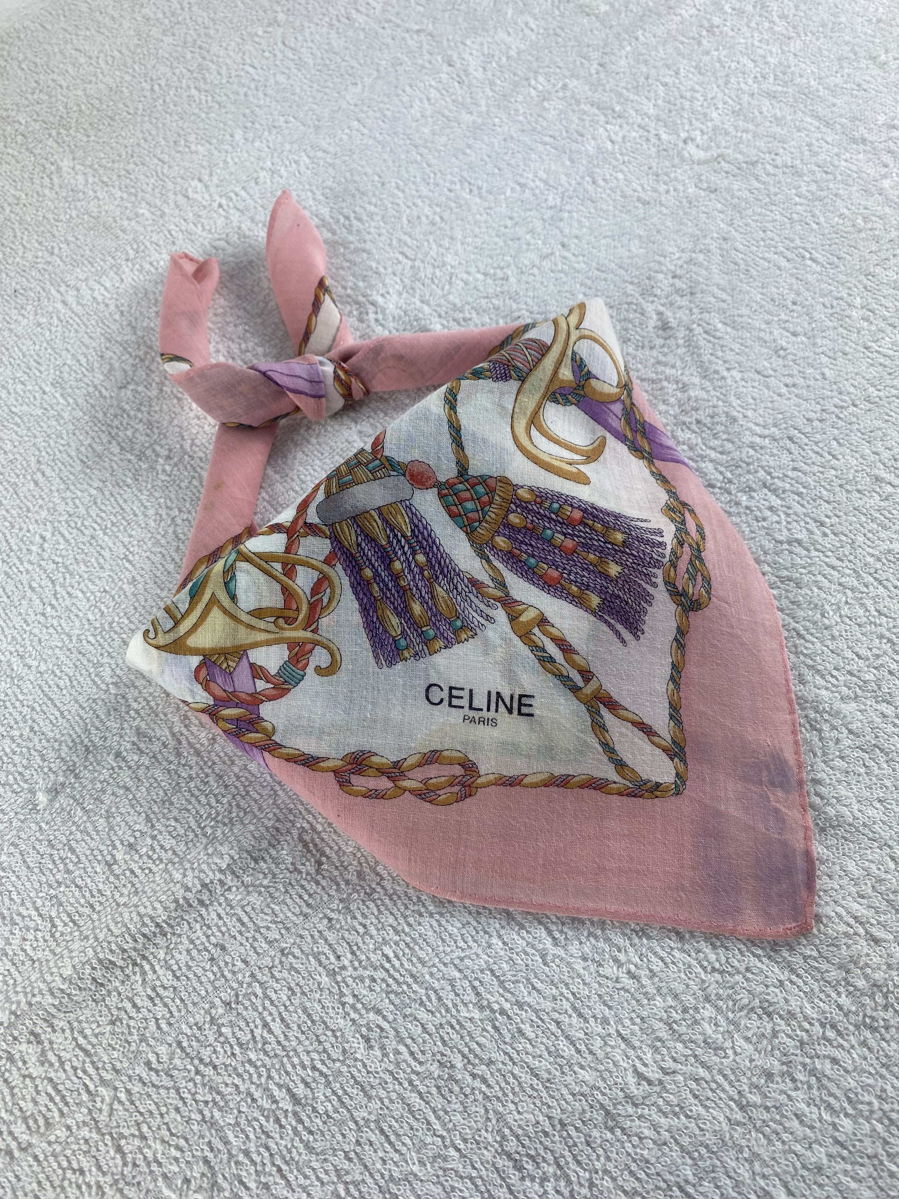 Celine Celine Handkerchief / Bandana / Neckerchief C142 Size ONE SIZE - 2 Thumbnail