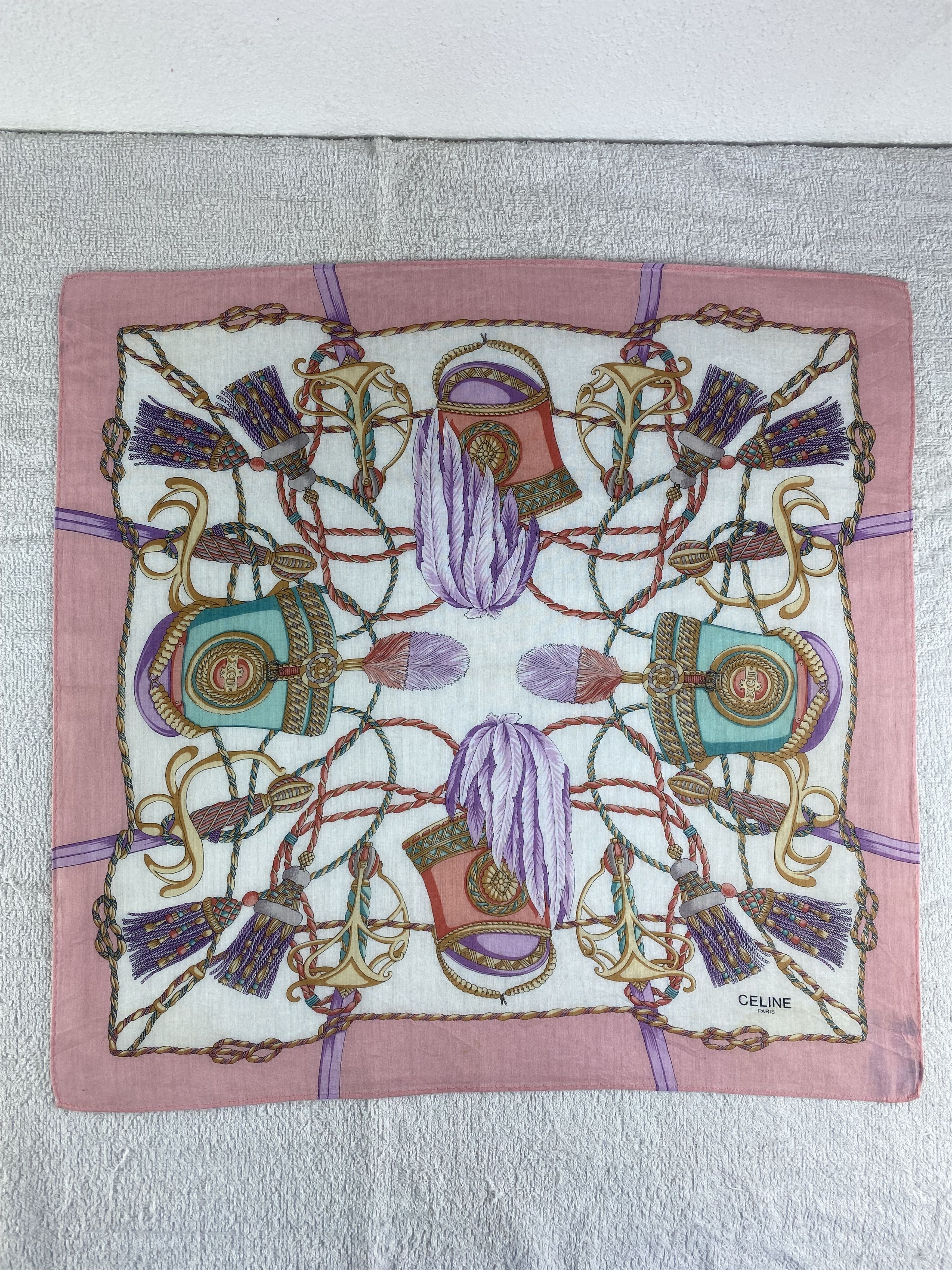 Celine Celine Handkerchief / Bandana / Neckerchief C142 Size ONE SIZE - 3 Thumbnail