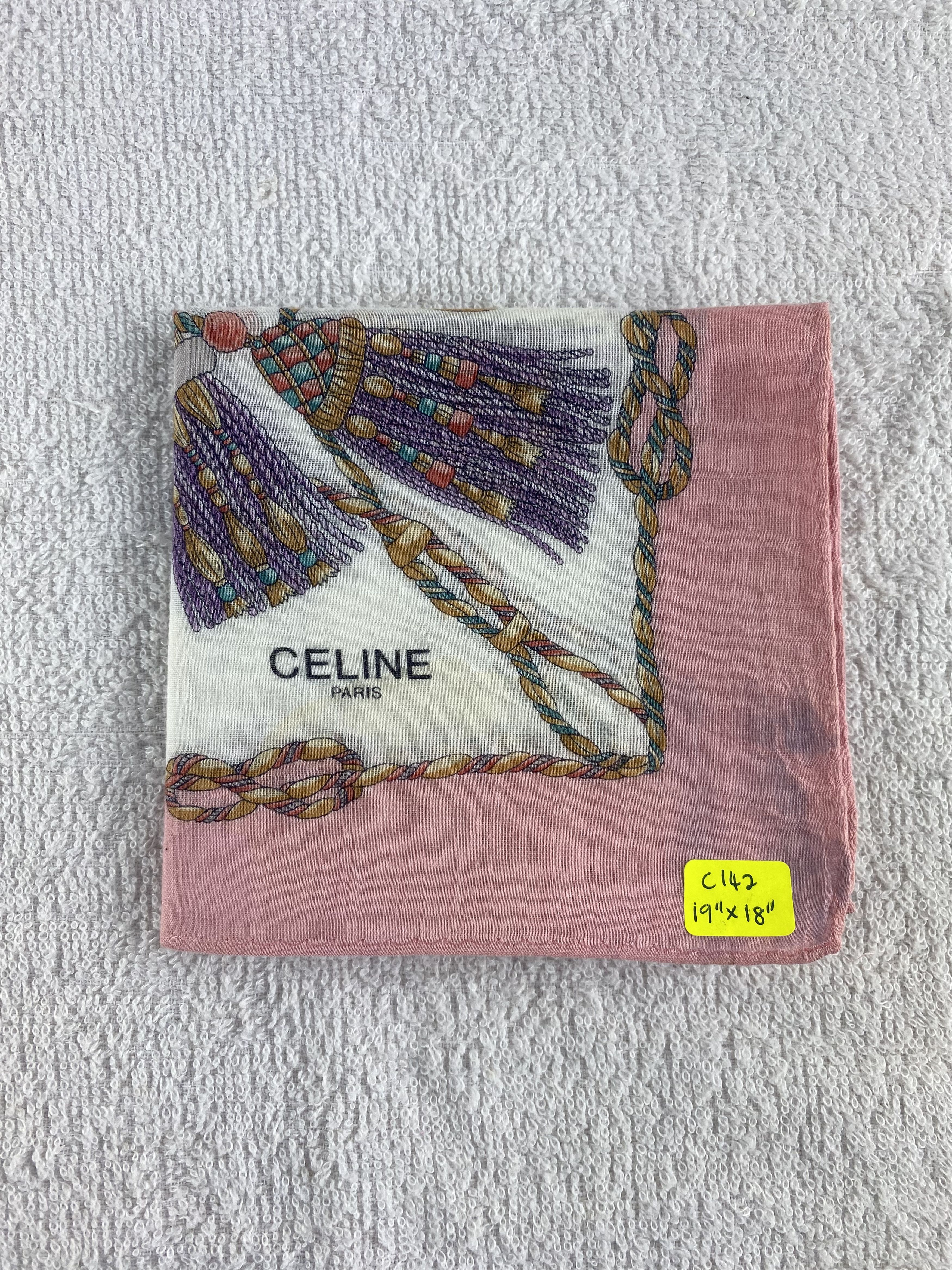 Celine Celine Handkerchief / Bandana / Neckerchief C142 Size ONE SIZE - 7 Thumbnail