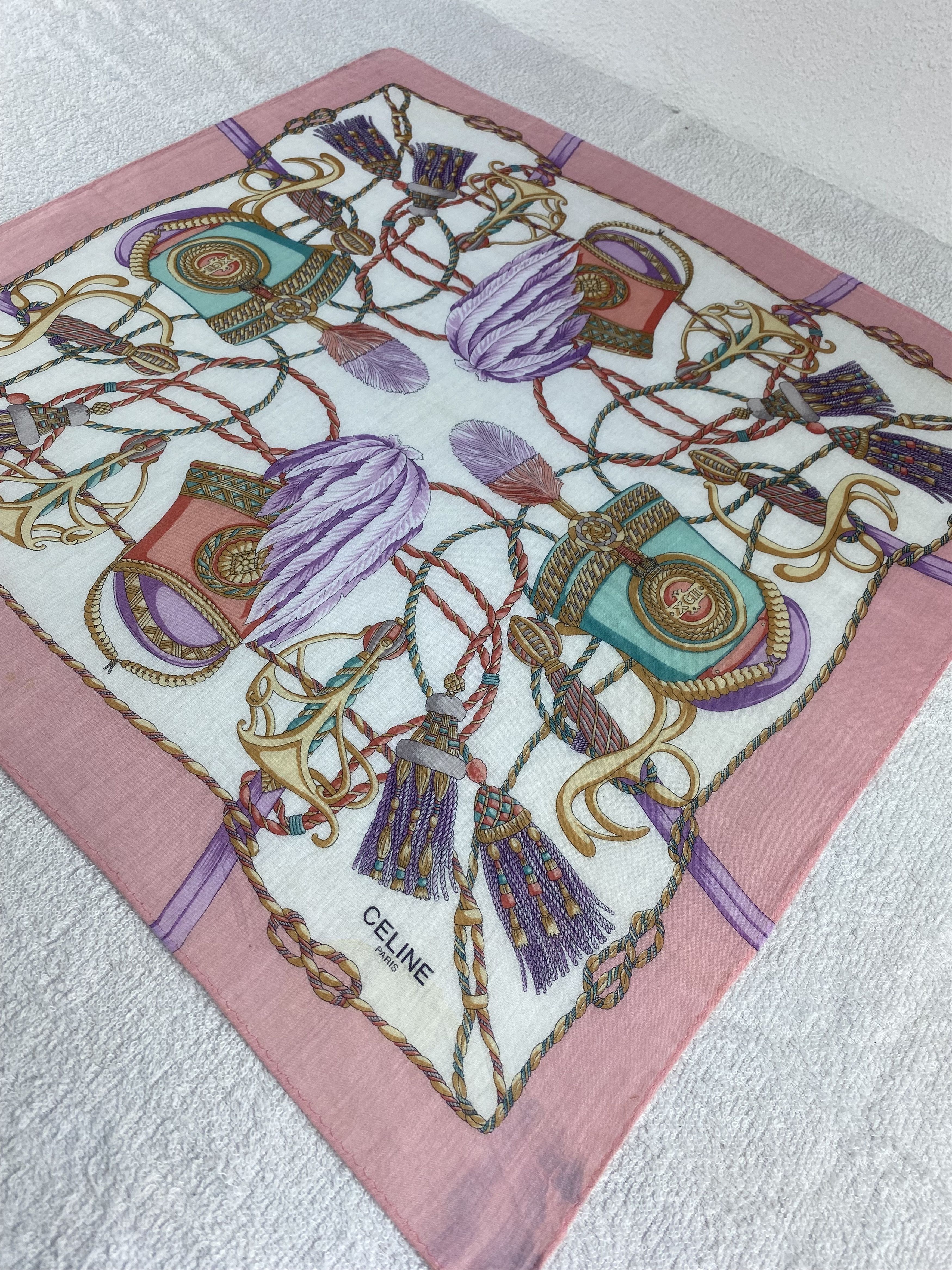 Celine Celine Handkerchief / Bandana / Neckerchief C142 Size ONE SIZE - 4 Thumbnail