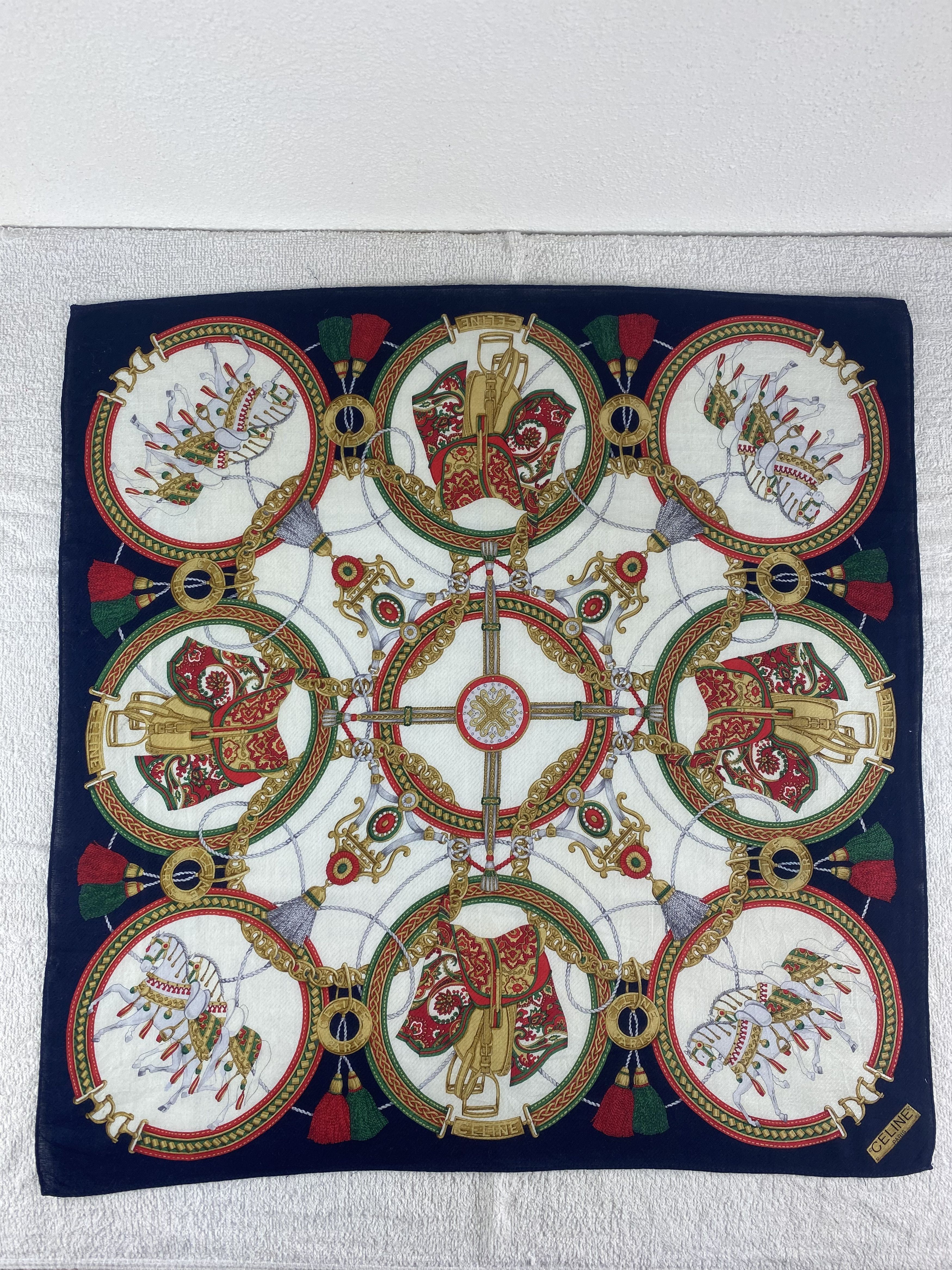 Celine Celine Handkerchief / Bandana / Neckerchief C169 Size ONE SIZE - 3 Thumbnail