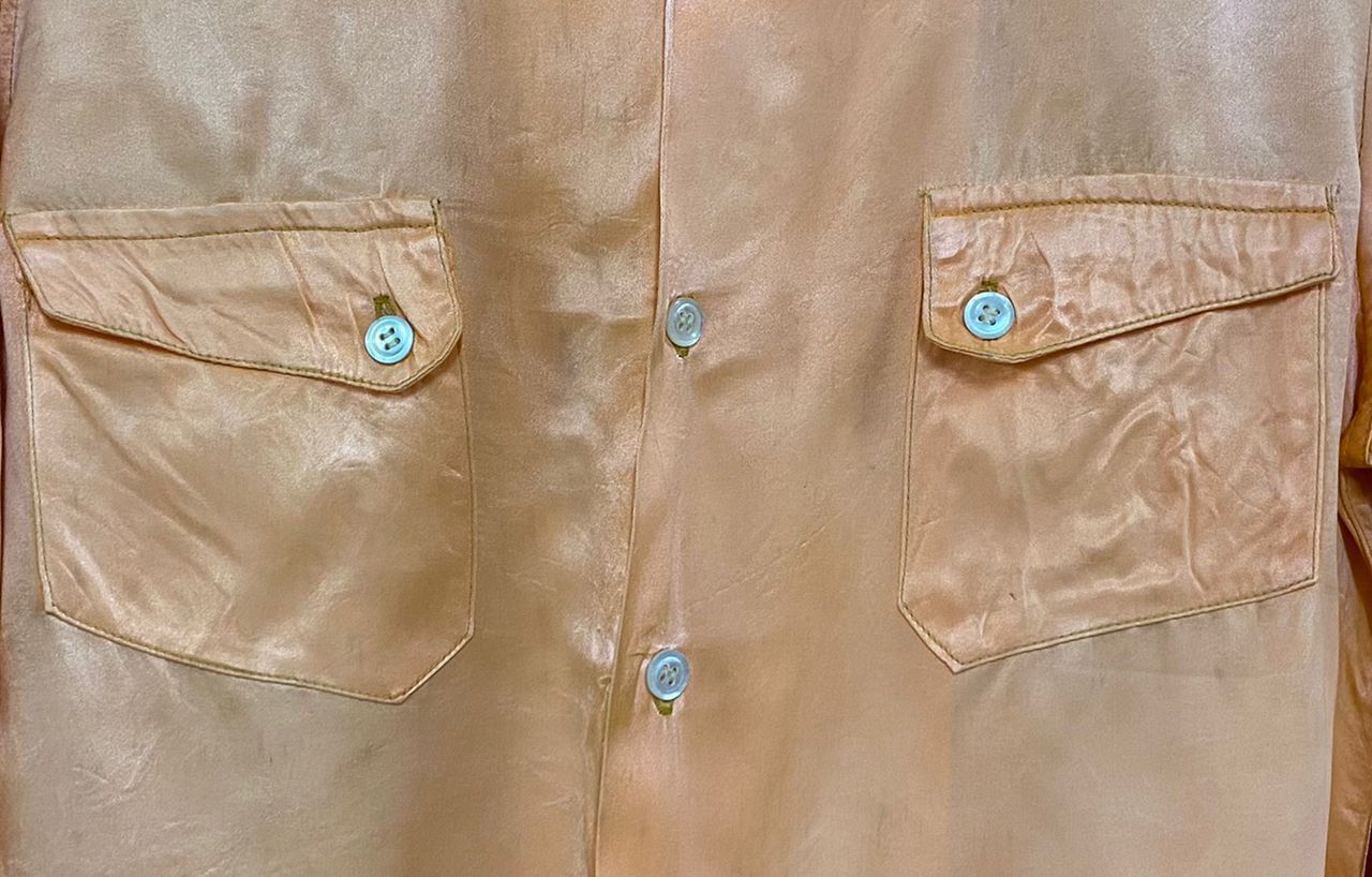 Levi's Vintage 1940s Levis Satin Western distressed Shirt Size US S / EU 44-46 / 1 - 5 Thumbnail