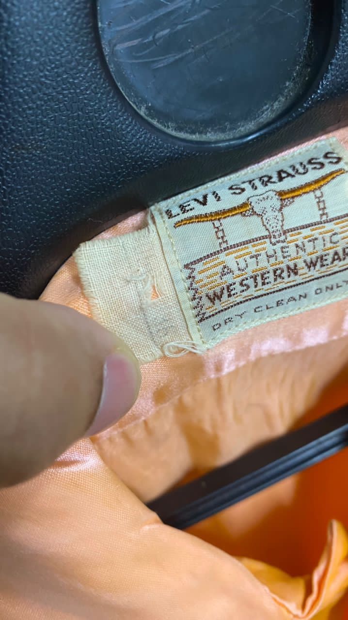 Levi's Vintage 1940s Levis Satin Western distressed Shirt Size US S / EU 44-46 / 1 - 10 Thumbnail