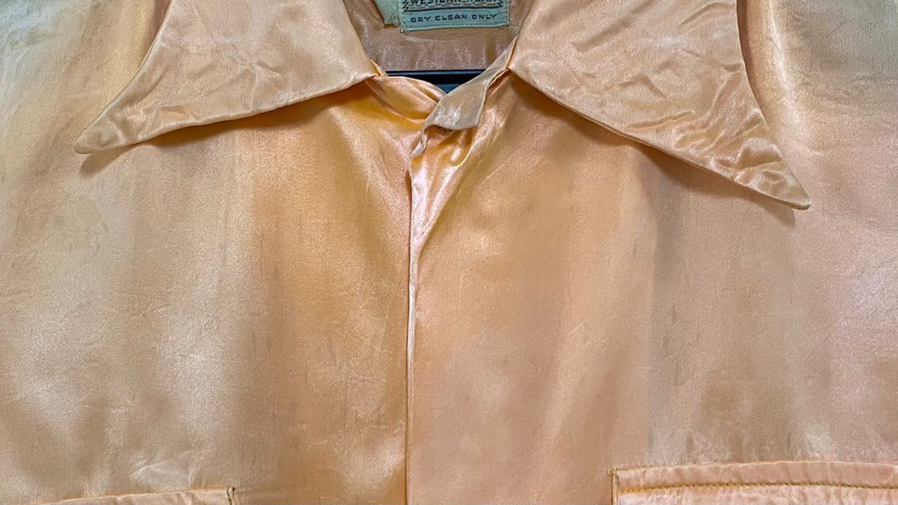 Levi's Vintage 1940s Levis Satin Western distressed Shirt Size US S / EU 44-46 / 1 - 2 Thumbnail