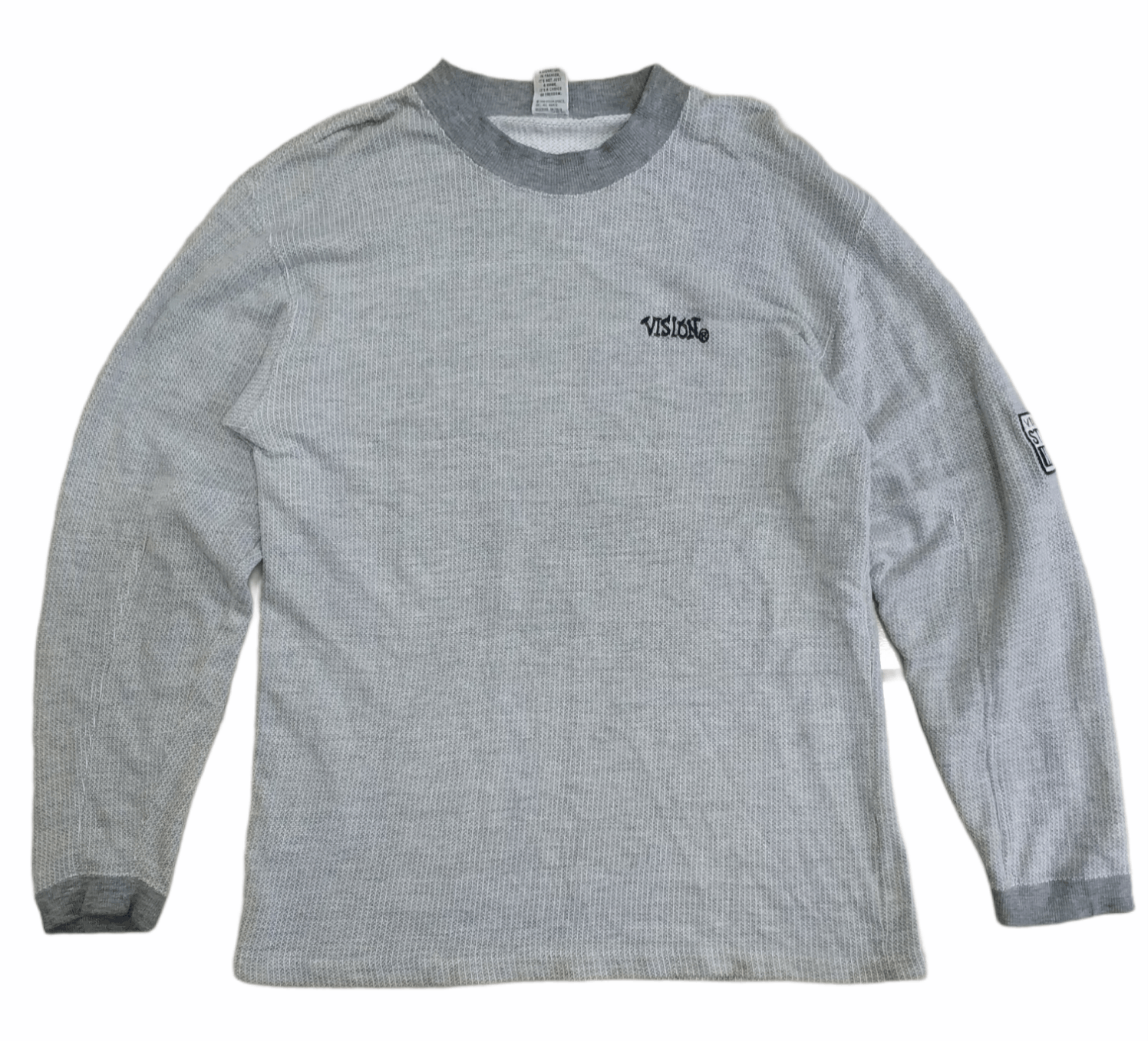 Pre-owned Vision Streetwear Vintage  Crewneck Sweatshirts In Light Grey