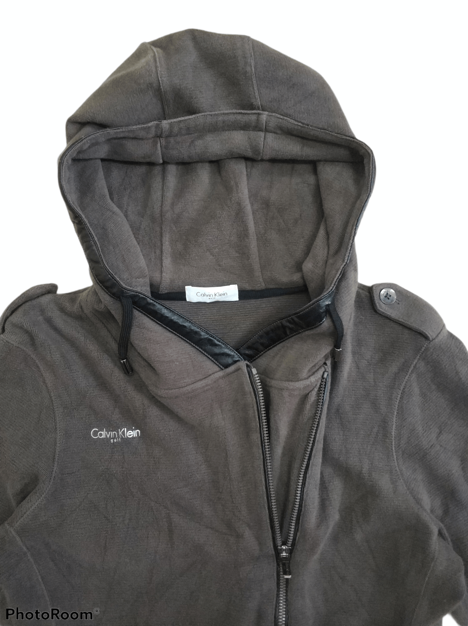 Calvin Klein 🔥Calvin Klein Golf Leather Lining Pullover Zipper Hoodies Size XS / US 0-2 / IT 36-38 - 5 Thumbnail