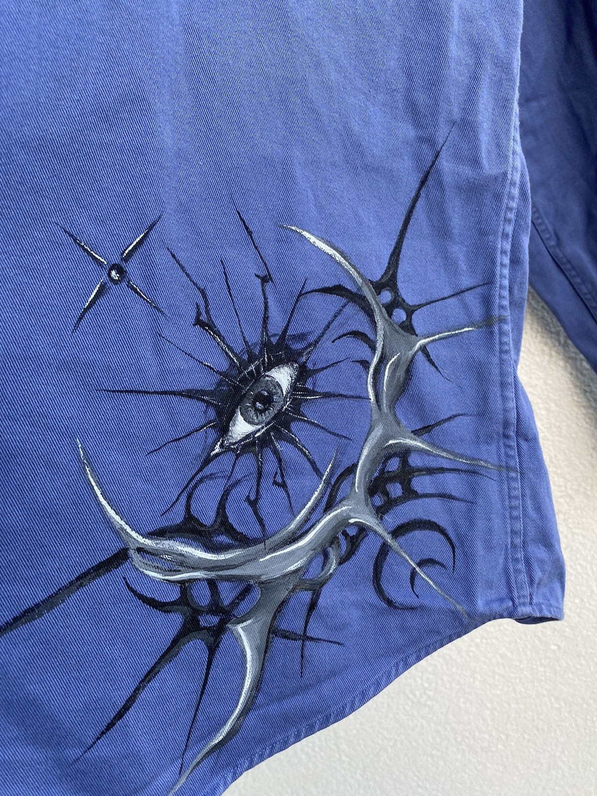 Yves Saint Laurent Cotton YSL Shirt Heavy Blue 1of1 Yves Saint Laurent Shirt Size US L / EU 52-54 / 3 - 6 Thumbnail