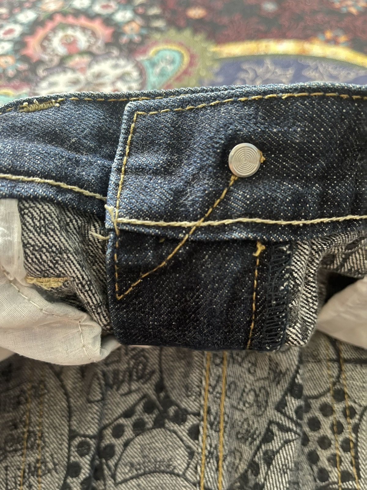 Stussy × Vintage VINTAGE STUSSY DENIM FULLPRINT INSIDE VERY RARE Size US 34 / EU 50 - 5 Thumbnail