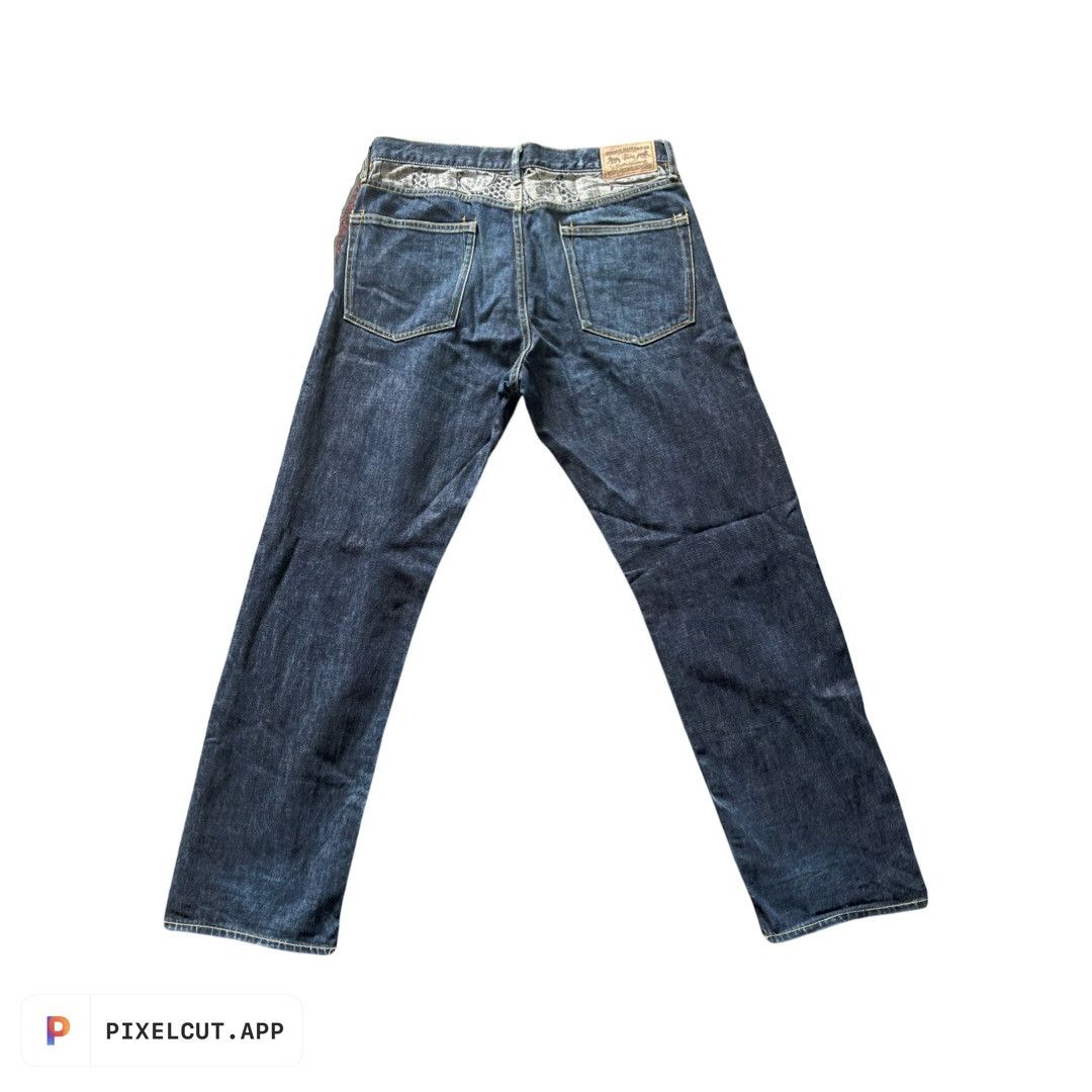 Stussy × Vintage VINTAGE STUSSY DENIM FULLPRINT INSIDE VERY RARE Size US 34 / EU 50 - 3 Thumbnail