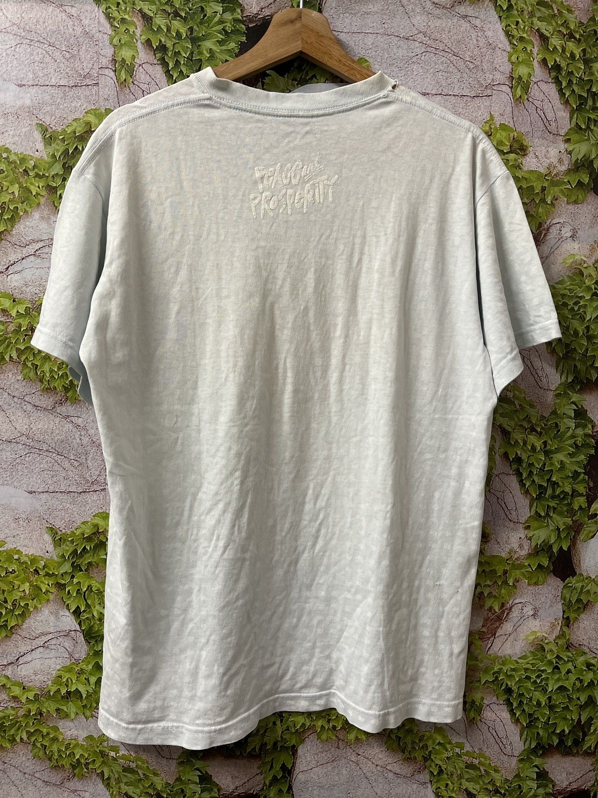 Stussy × Vintage VINTAGE STUSSY PEACE AND PROSPERITY TEE VERY RARE Size US M / EU 48-50 / 2 - 5 Thumbnail
