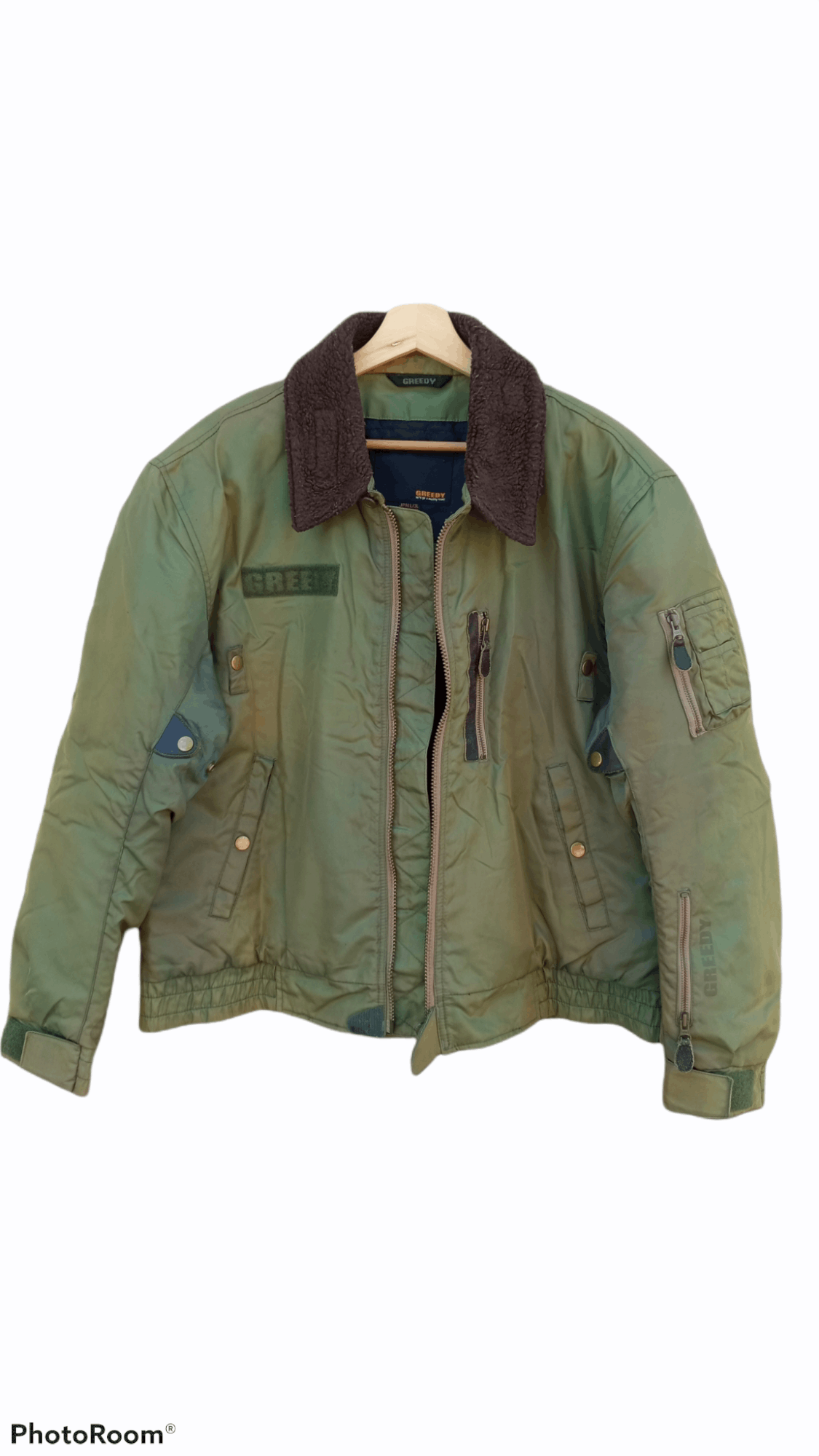 Greedy Genius × Japanese Brand × Vintage 🔥🔥Vintage Style Greedy USAF Inspired Bomber Jacket Size US L / EU 52-54 / 3 - 15 Thumbnail