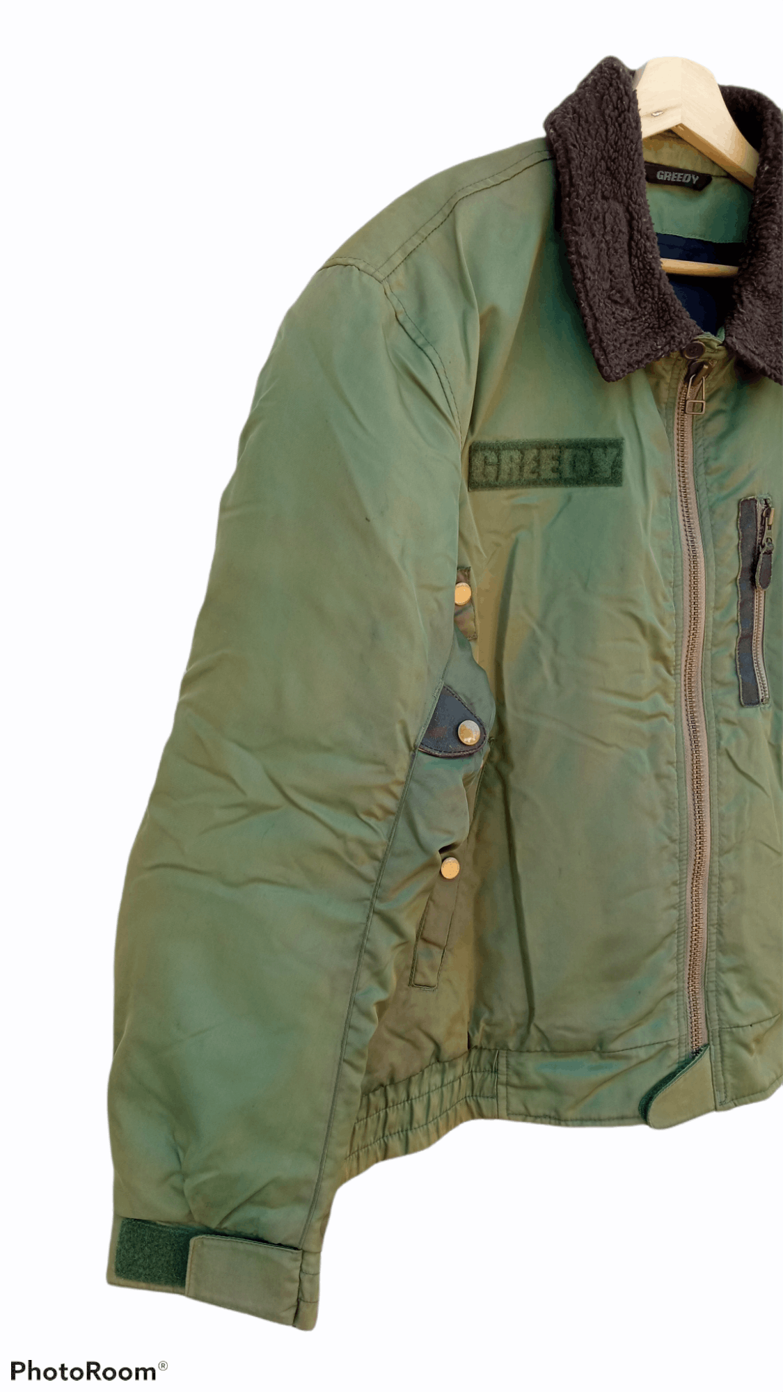 Greedy Genius × Japanese Brand × Vintage 🔥🔥Vintage Style Greedy USAF Inspired Bomber Jacket Size US L / EU 52-54 / 3 - 7 Thumbnail