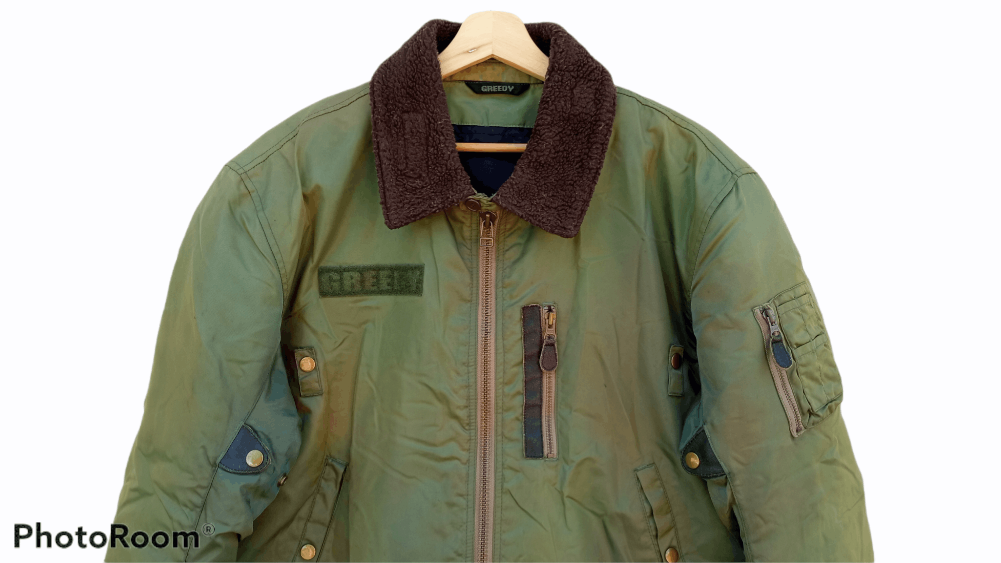 Greedy Genius × Japanese Brand × Vintage 🔥🔥Vintage Style Greedy USAF Inspired Bomber Jacket Size US L / EU 52-54 / 3 - 12 Thumbnail