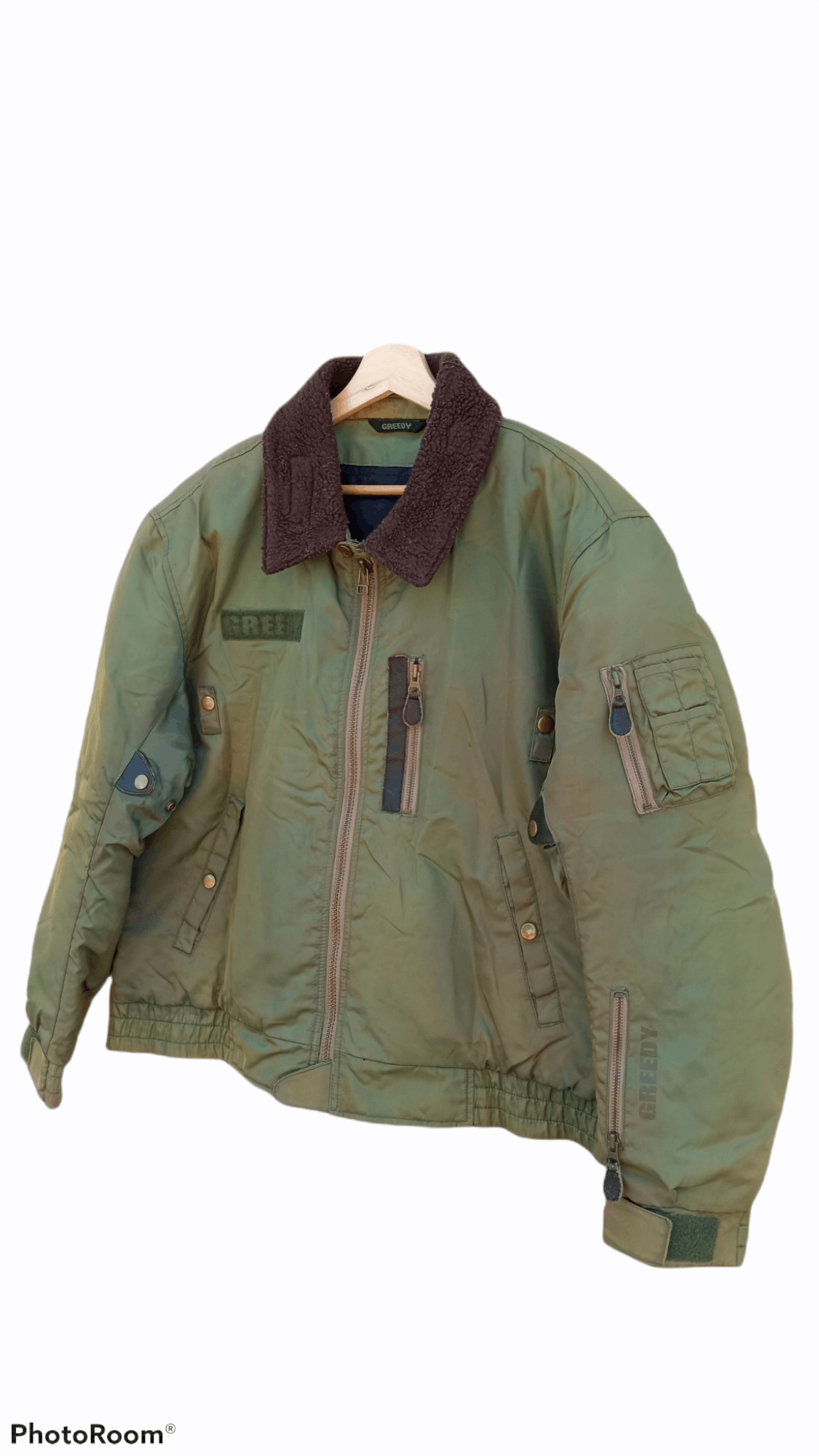 Greedy Genius × Japanese Brand × Vintage 🔥🔥Vintage Style Greedy USAF Inspired Bomber Jacket Size US L / EU 52-54 / 3 - 3 Thumbnail