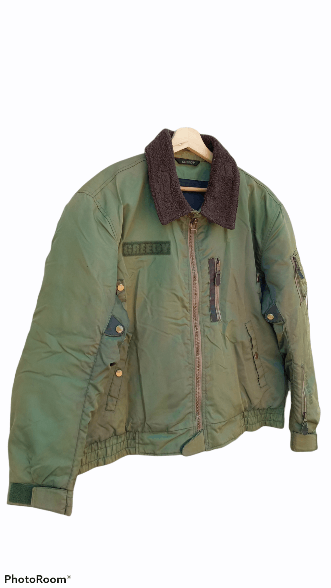 Greedy Genius × Japanese Brand × Vintage 🔥🔥Vintage Style Greedy USAF Inspired Bomber Jacket Size US L / EU 52-54 / 3 - 2 Thumbnail