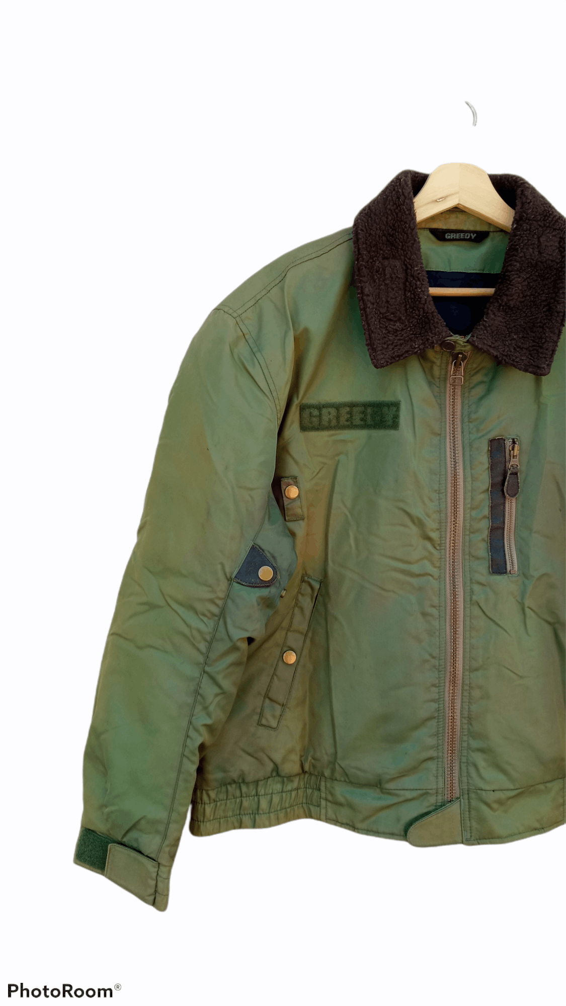 Greedy Genius × Japanese Brand × Vintage 🔥🔥Vintage Style Greedy USAF Inspired Bomber Jacket Size US L / EU 52-54 / 3 - 5 Thumbnail
