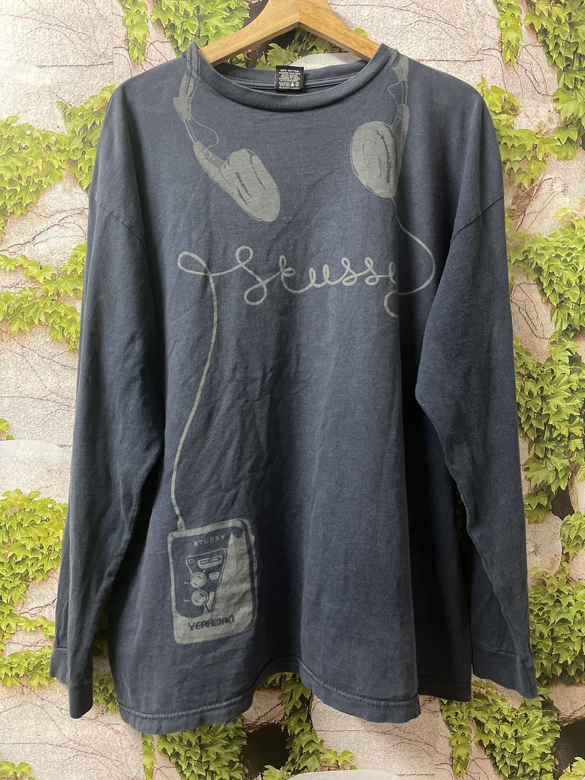 Stussy × Vintage 🔥HOT🔥VINTAGE STUSSY YEAHMAN LONG SLEEVE VERY RARE Size US XL / EU 56 / 4 - 1 Thumbnail