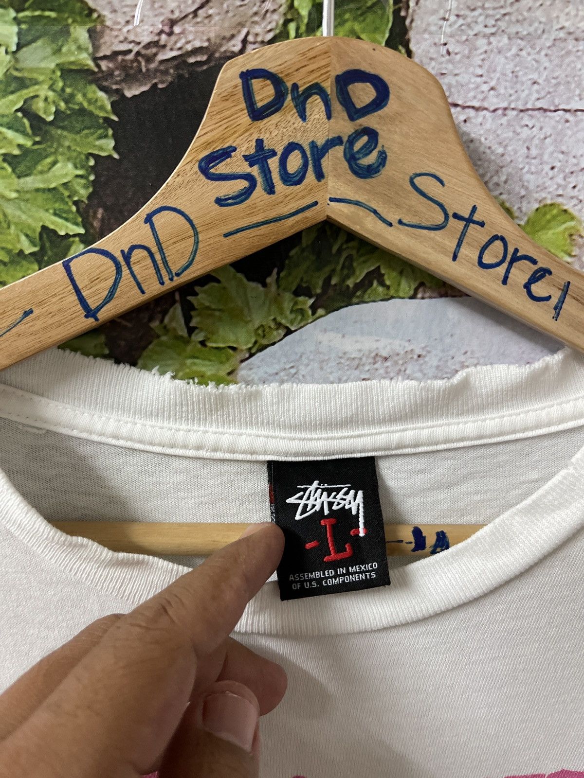 Stussy × Vintage VINTAGE STUSSY LIVIN’ XL TEE VERY RARE Size US L / EU 52-54 / 3 - 7 Thumbnail