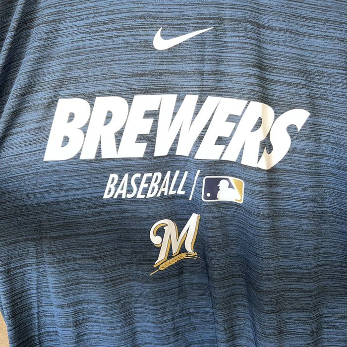 milwaukee brewers nike dri fit