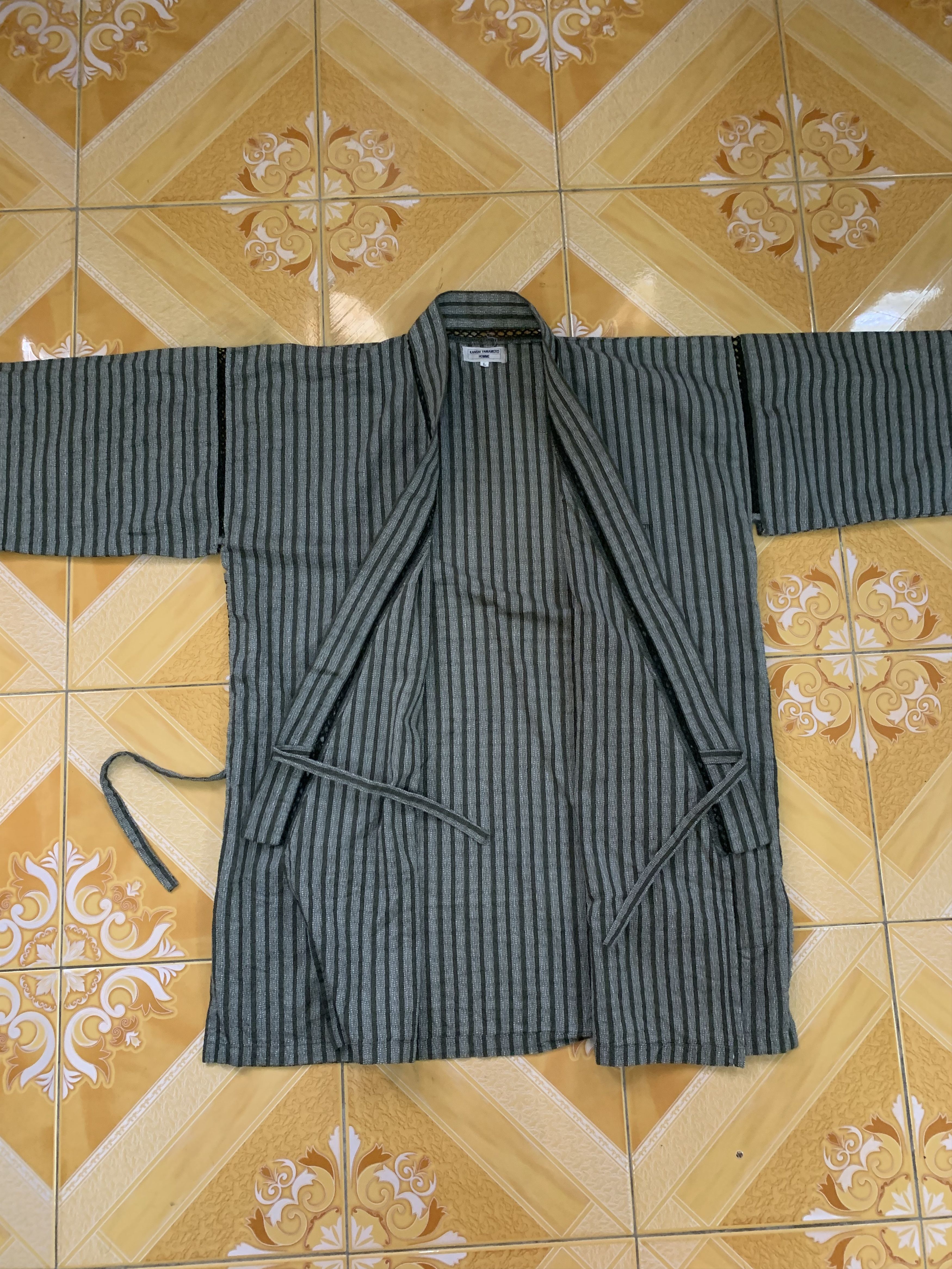 Kansai Yamamoto Kansai Yamamoto Homme Sanjuro Kimono Size US L / EU 52-54 / 3 - 4 Thumbnail