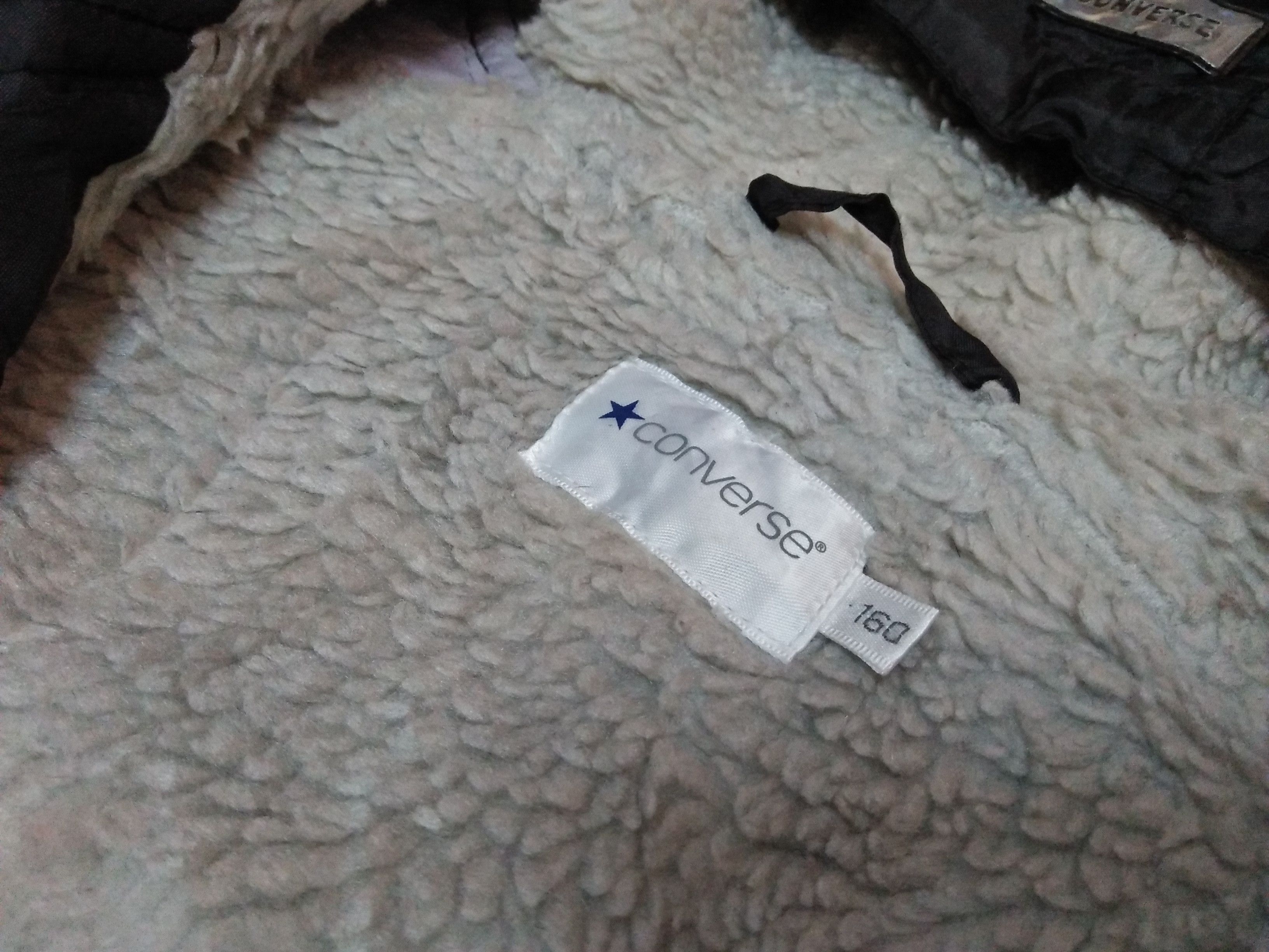 Converse CONVERSE Side Tape Ribbon Embroidered Sherpa Hoodie Parka Size US S / EU 44-46 / 1 - 9 Thumbnail