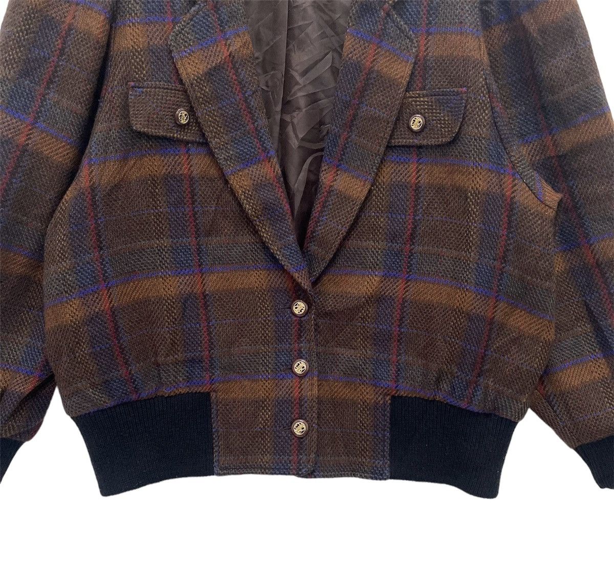 Japanese Brand Vintage Femicraft Wool Bombers Jacket Issey miyake inspired Size US M / EU 48-50 / 2 - 3 Thumbnail