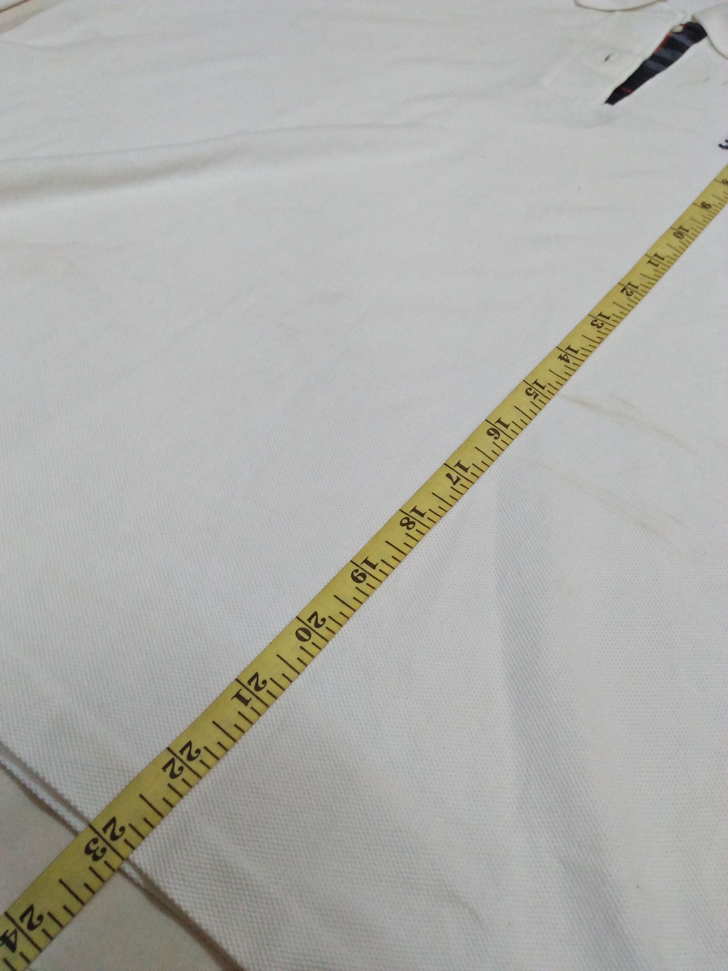 Burberry BURBERRYS REGD Embroidered Logo White Color Polo. Size US M / EU 48-50 / 2 - 12 Thumbnail