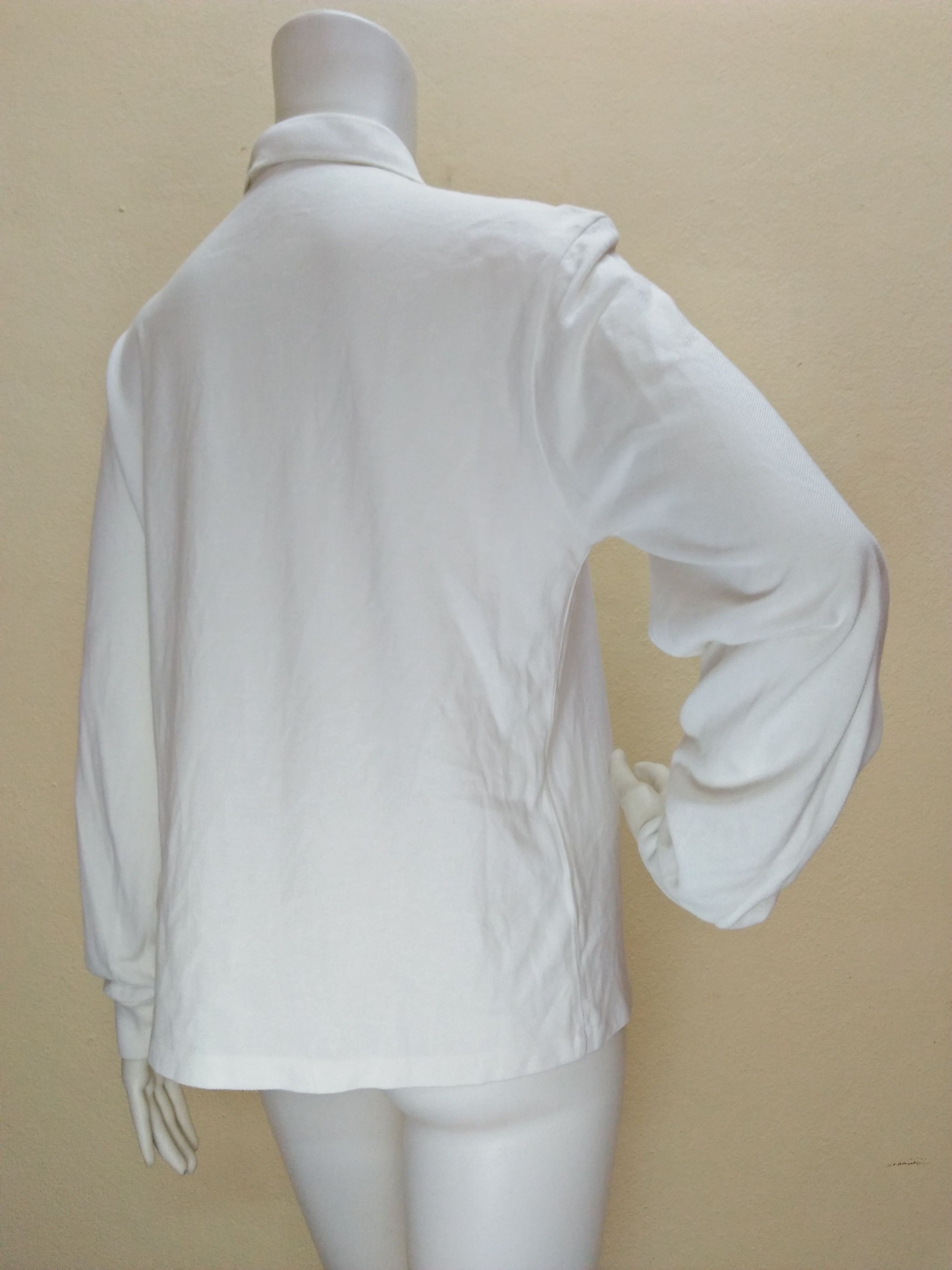 Burberry BURBERRYS REGD Embroidered Logo White Color Polo. Size US M / EU 48-50 / 2 - 7 Thumbnail