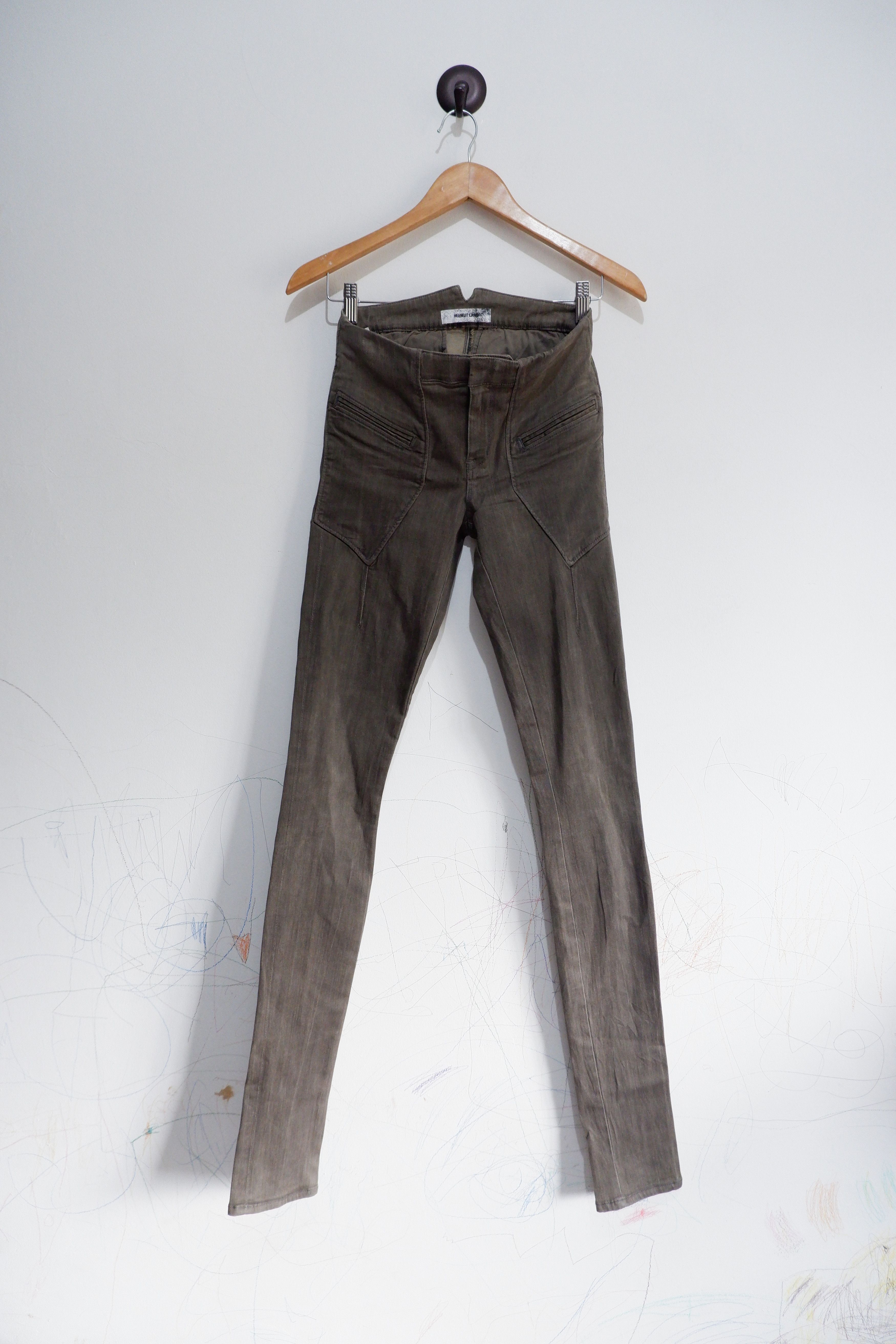 Helmut Lang Helmut Lang Low Rise Fake Pocket Pants | Stretch Size 26" / US 2 / IT 38 - 1 Thumbnail
