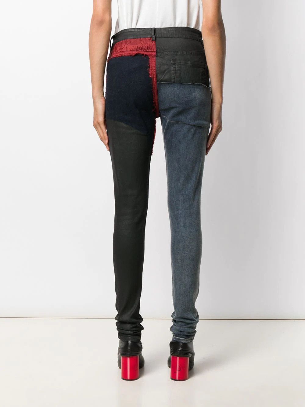 Rick Owens Drkshdw Rick Owens DRKSHDW Patchwork Detroit Cut Denim Size US 32 / EU 48 - 6 Thumbnail
