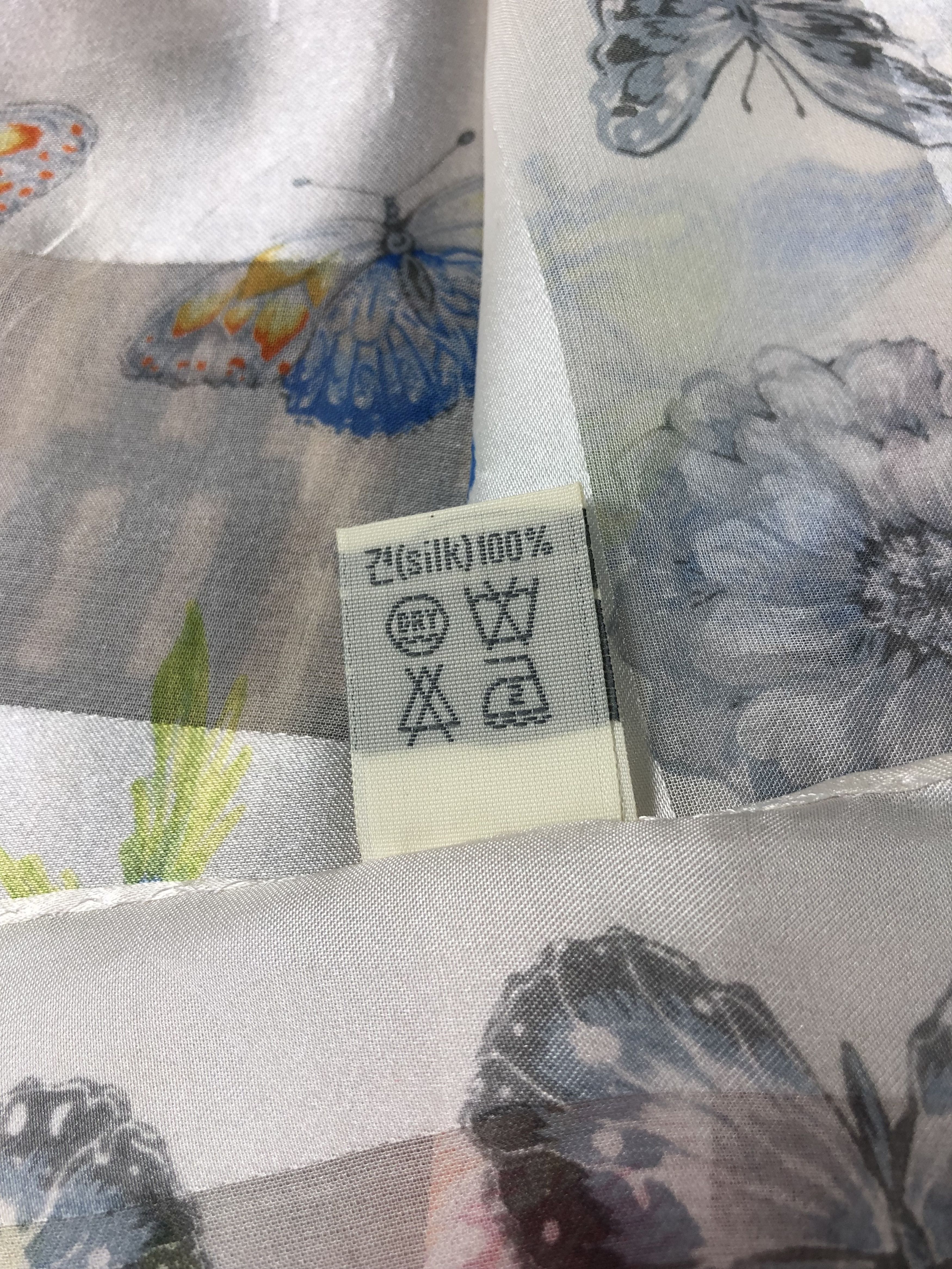 Vintage Nareda Floral Silk Scarf Size ONE SIZE - 7 Thumbnail