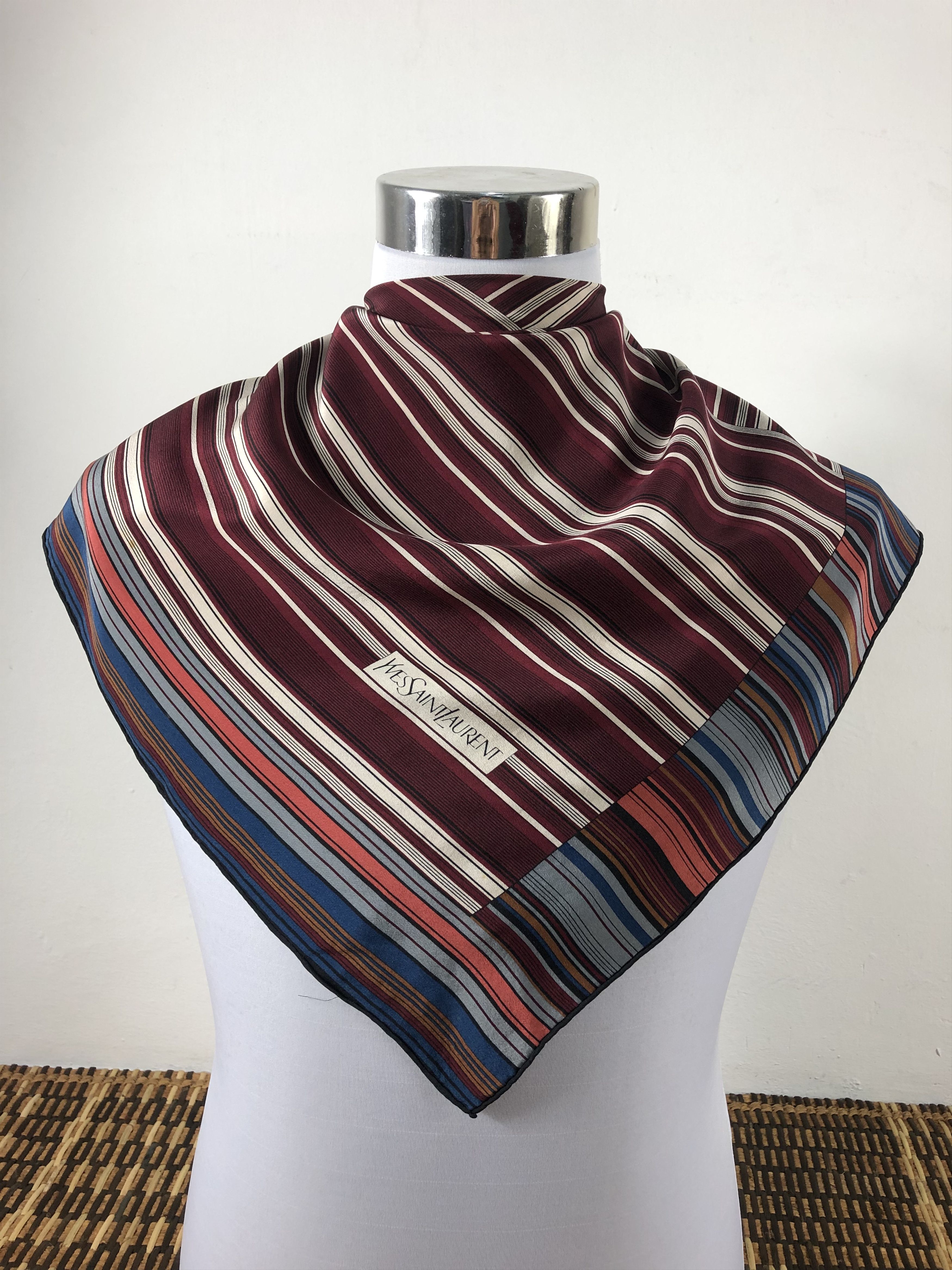 Vintage Vintage Yves Saint Laurent Silk Scarf Size ONE SIZE - 2 Thumbnail