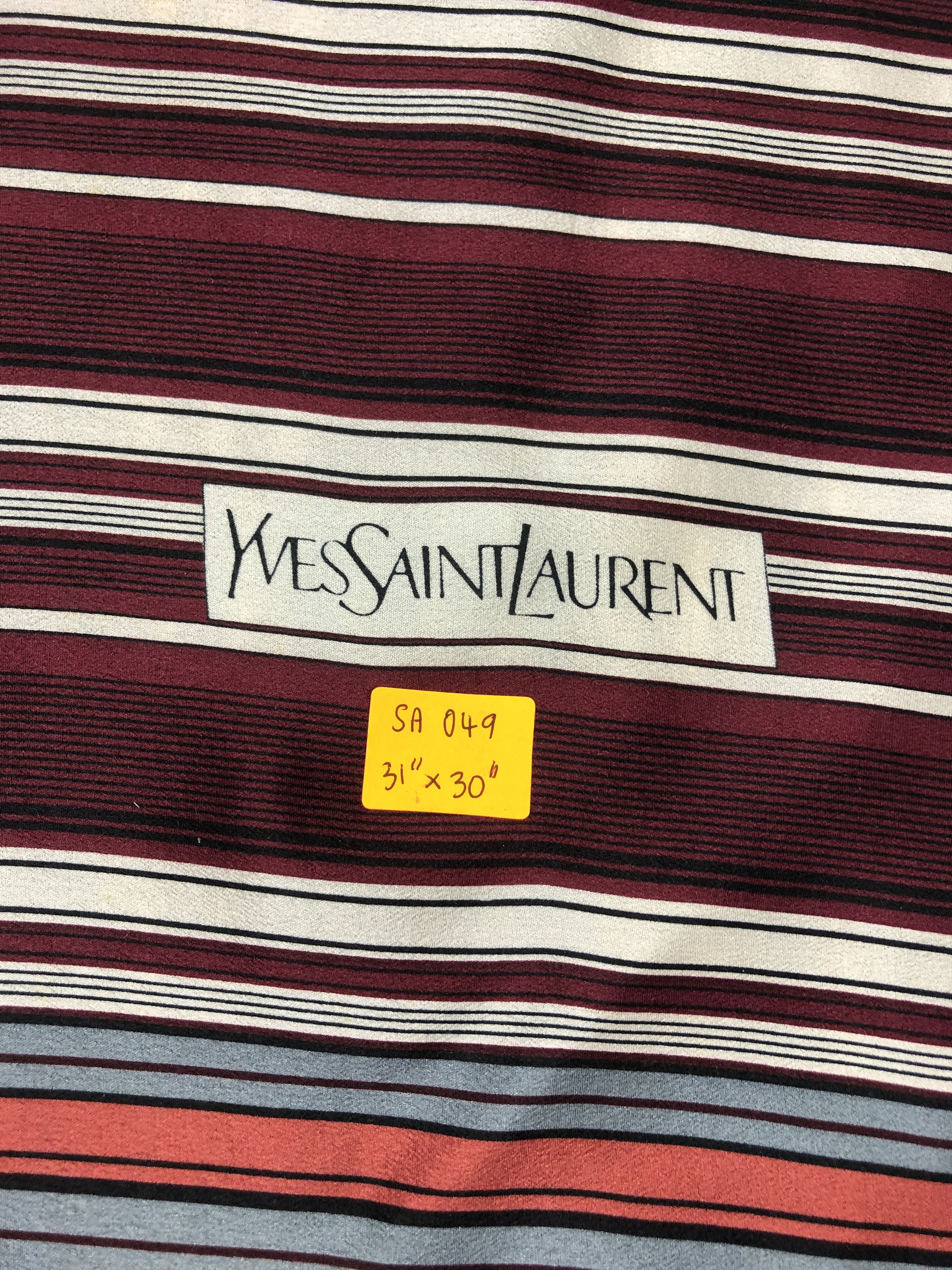 Vintage Vintage Yves Saint Laurent Silk Scarf Size ONE SIZE - 5 Thumbnail