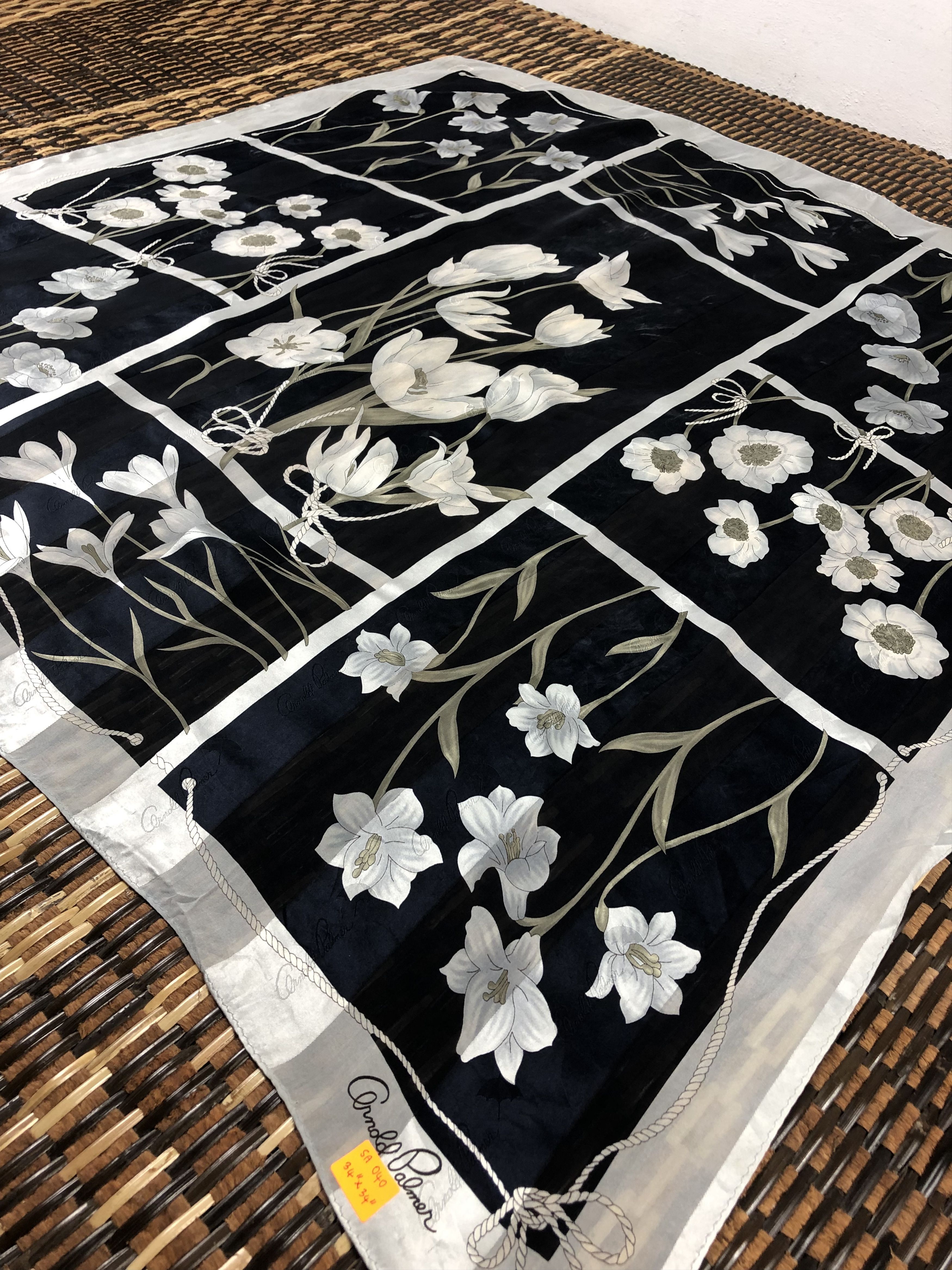 Vintage Vintage Arnold Parmer Silk Scarf Size ONE SIZE - 4 Thumbnail