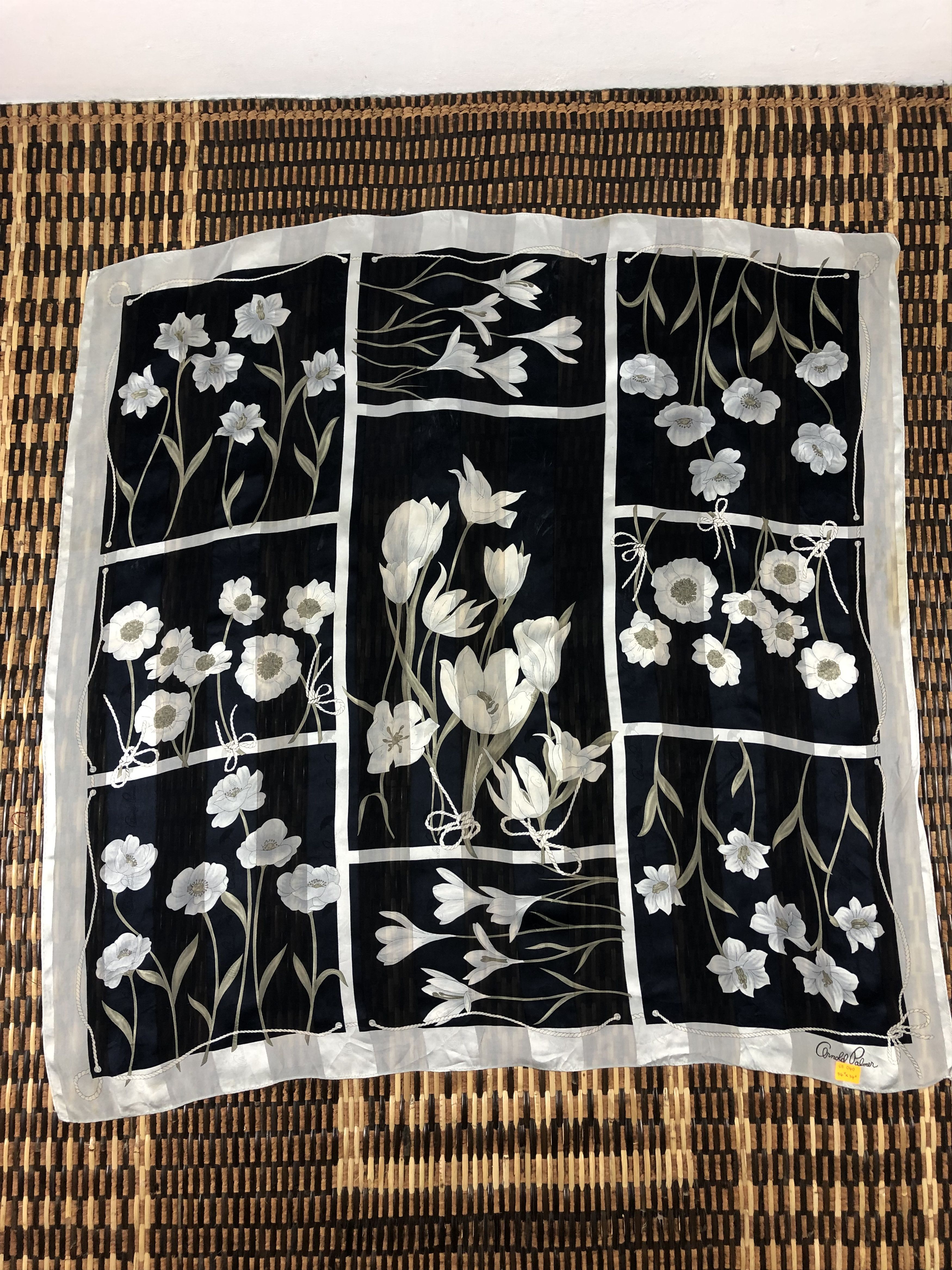 Vintage Vintage Arnold Parmer Silk Scarf Size ONE SIZE - 3 Thumbnail