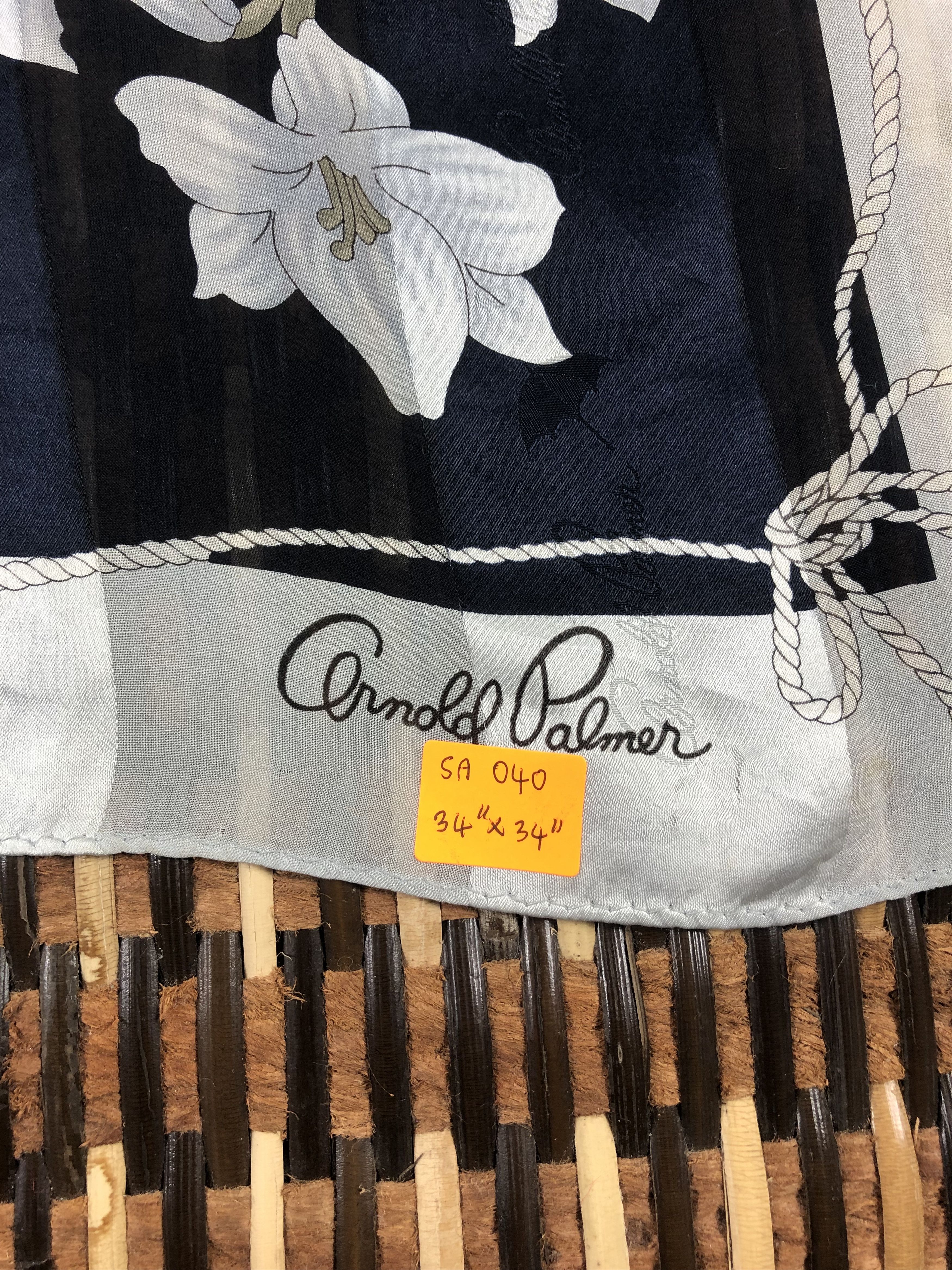Vintage Vintage Arnold Parmer Silk Scarf Size ONE SIZE - 5 Thumbnail