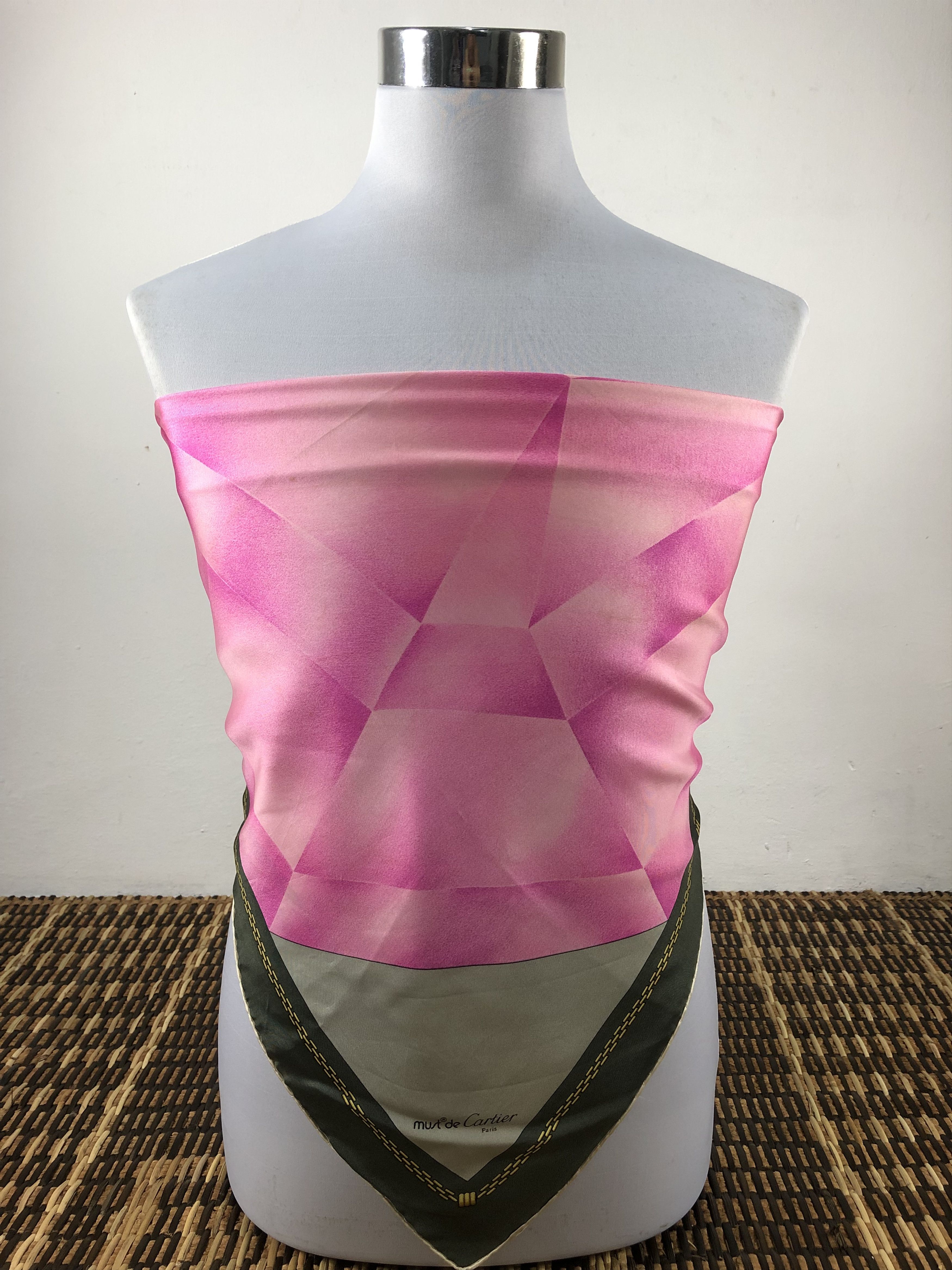 Vintage Vintage Cartier Silk Scarf Size ONE SIZE - 1 Thumbnail